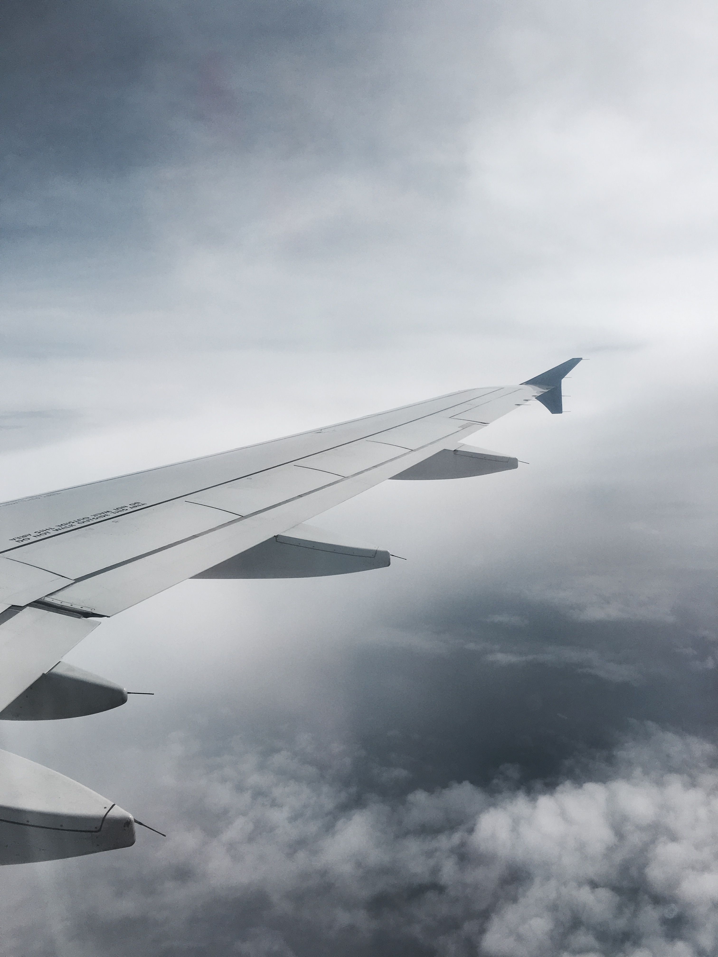 Airplane window, cloudy, sky, plane wing, aesthetic, photography ...