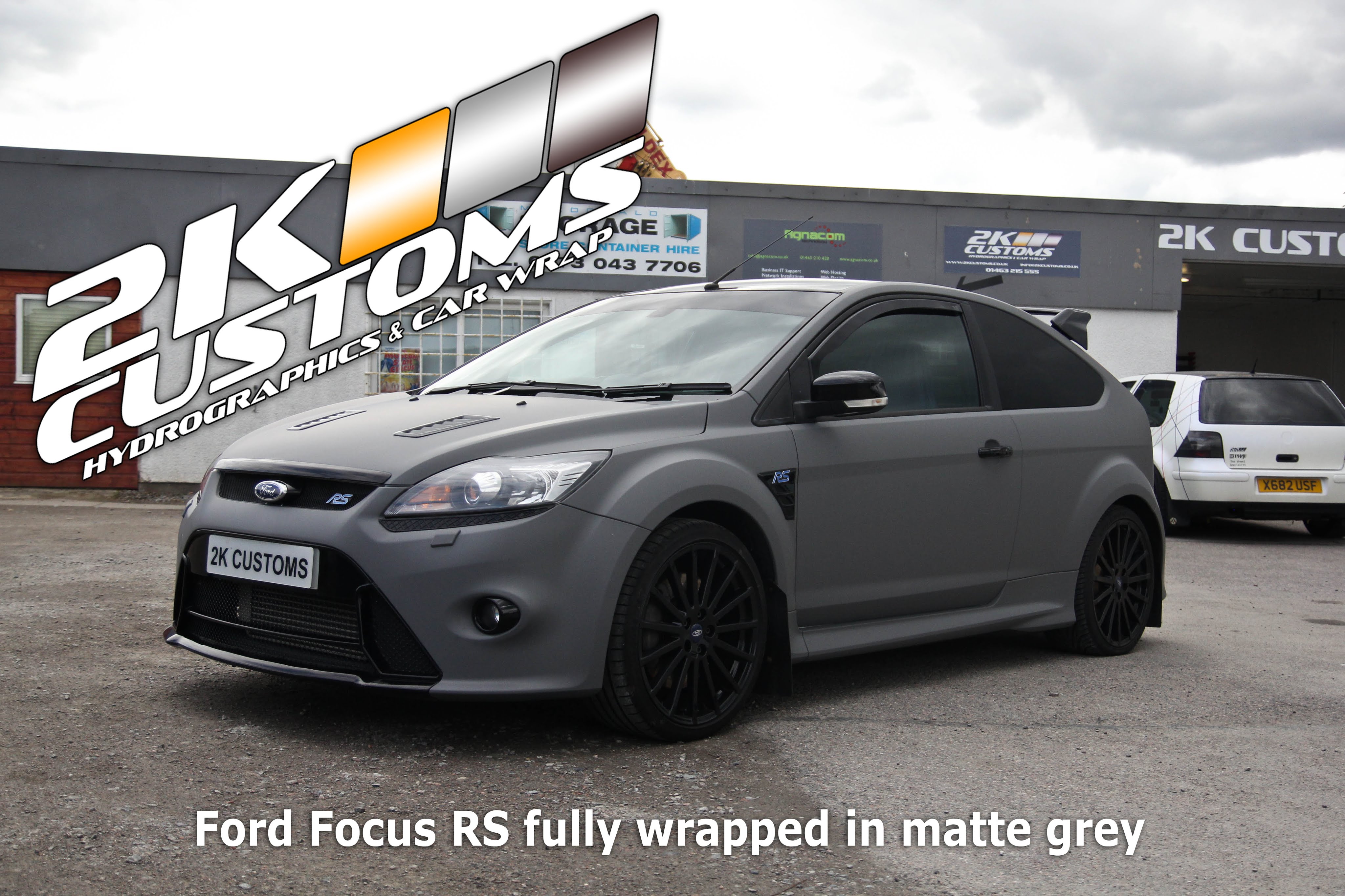 Weekly vlog & Ford Focus RS full car wrap in matte grey - YouTube