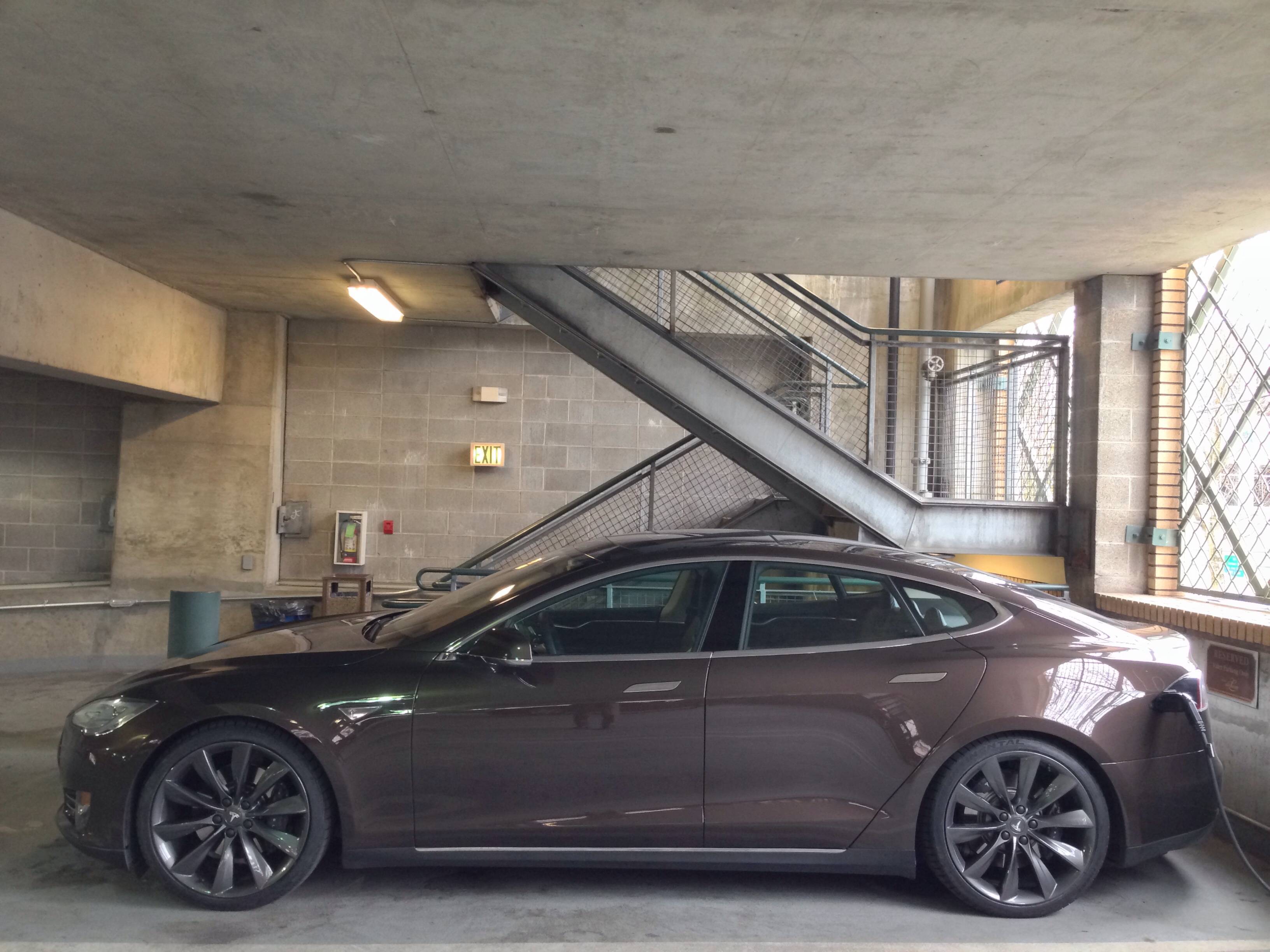 My Model S. Brown with black interior and dark grey wheels ...
