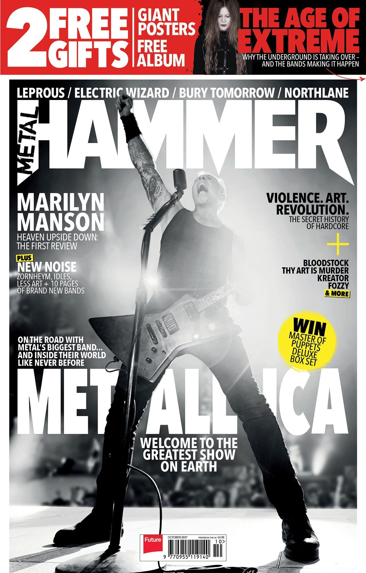 Metal Hammer magazine #301 Metallica Lars Ulrich Marilyn Manson The ...