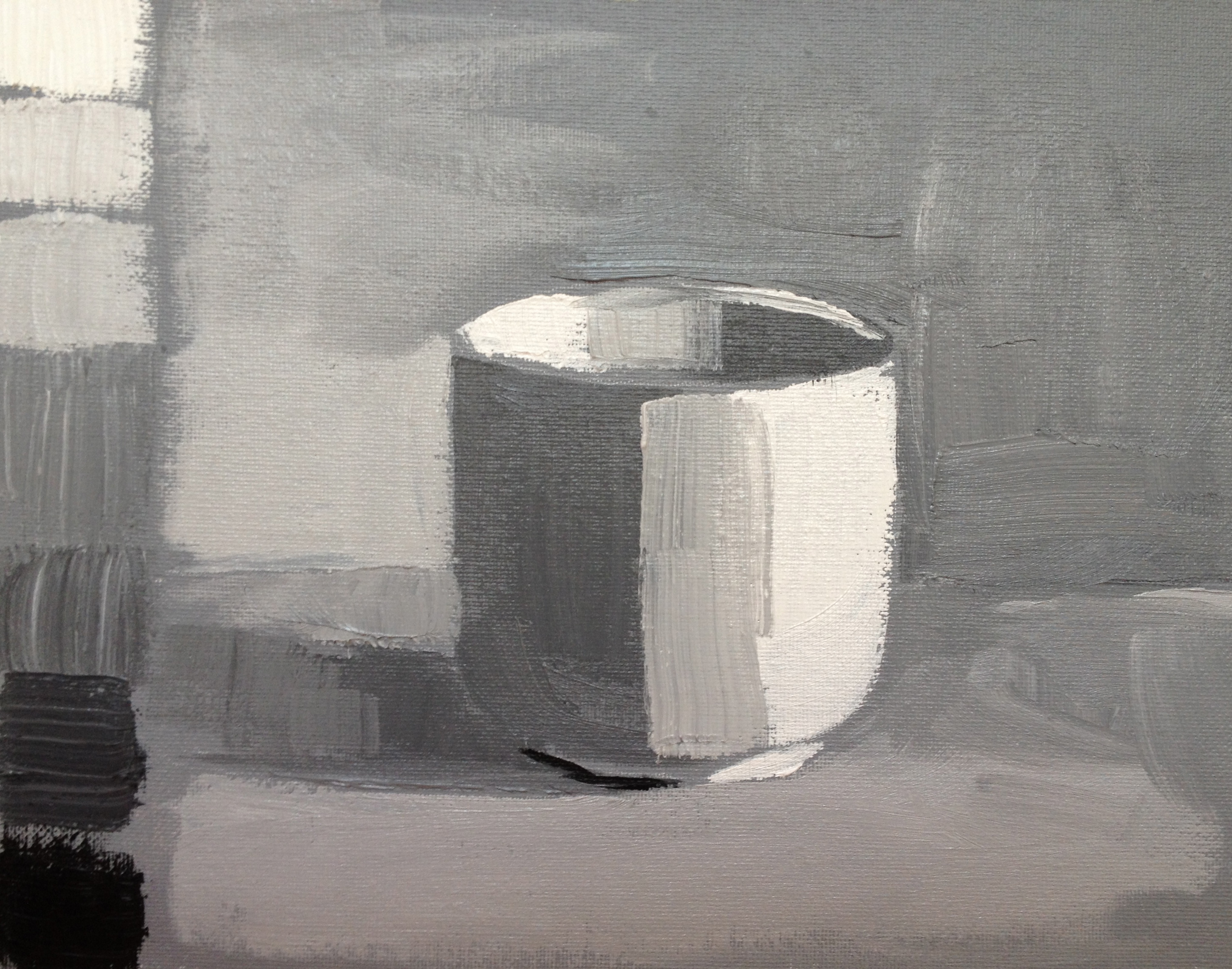 Daily Painting - neutral still life process