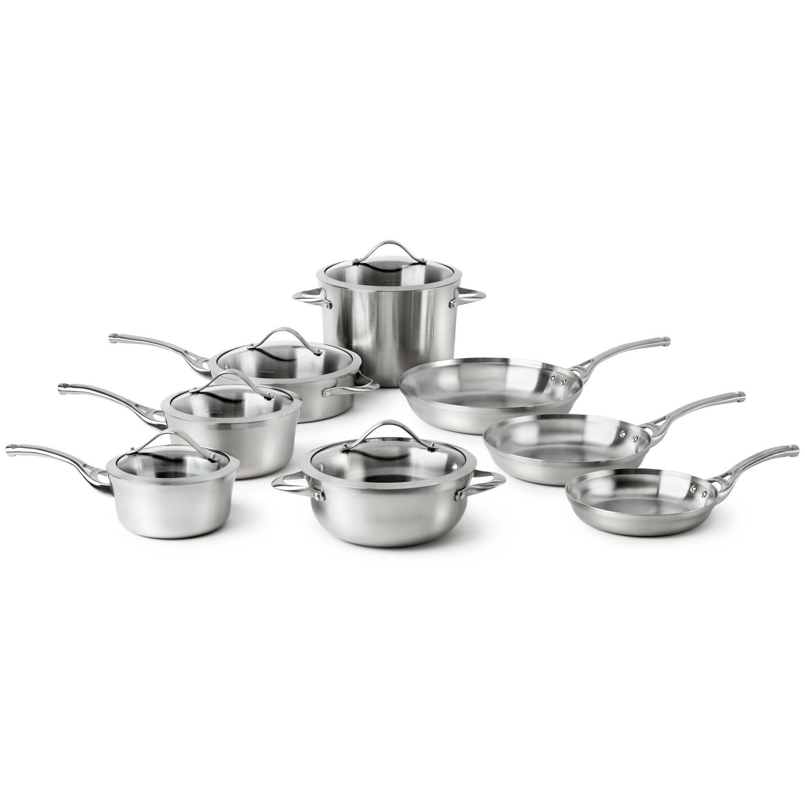 Calphalon Contemporary Stainless Steel 13 Piece Cookware Set | My ...