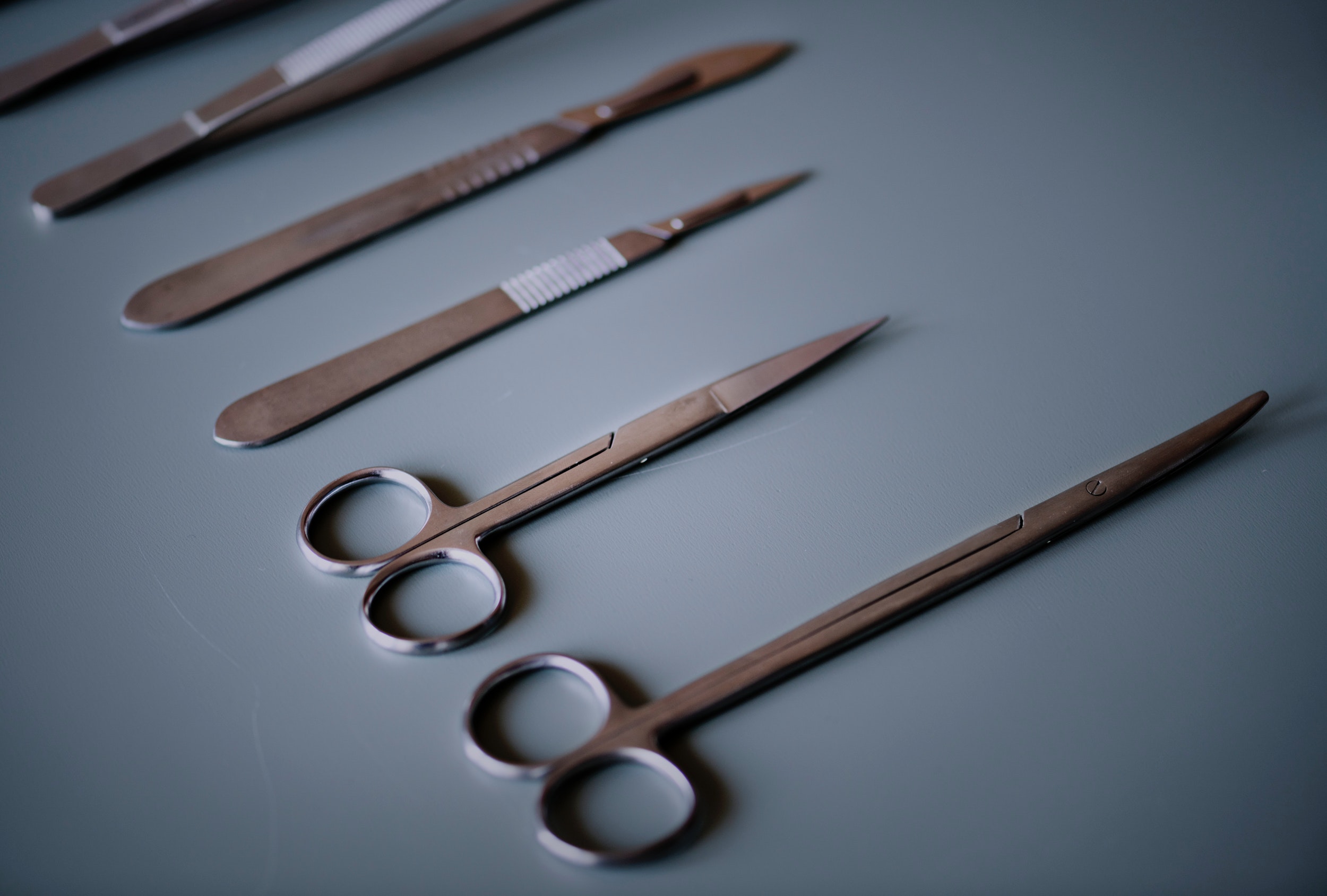 Grey Surgery Tools, Metal, Tools, Table, Steel, HQ Photo