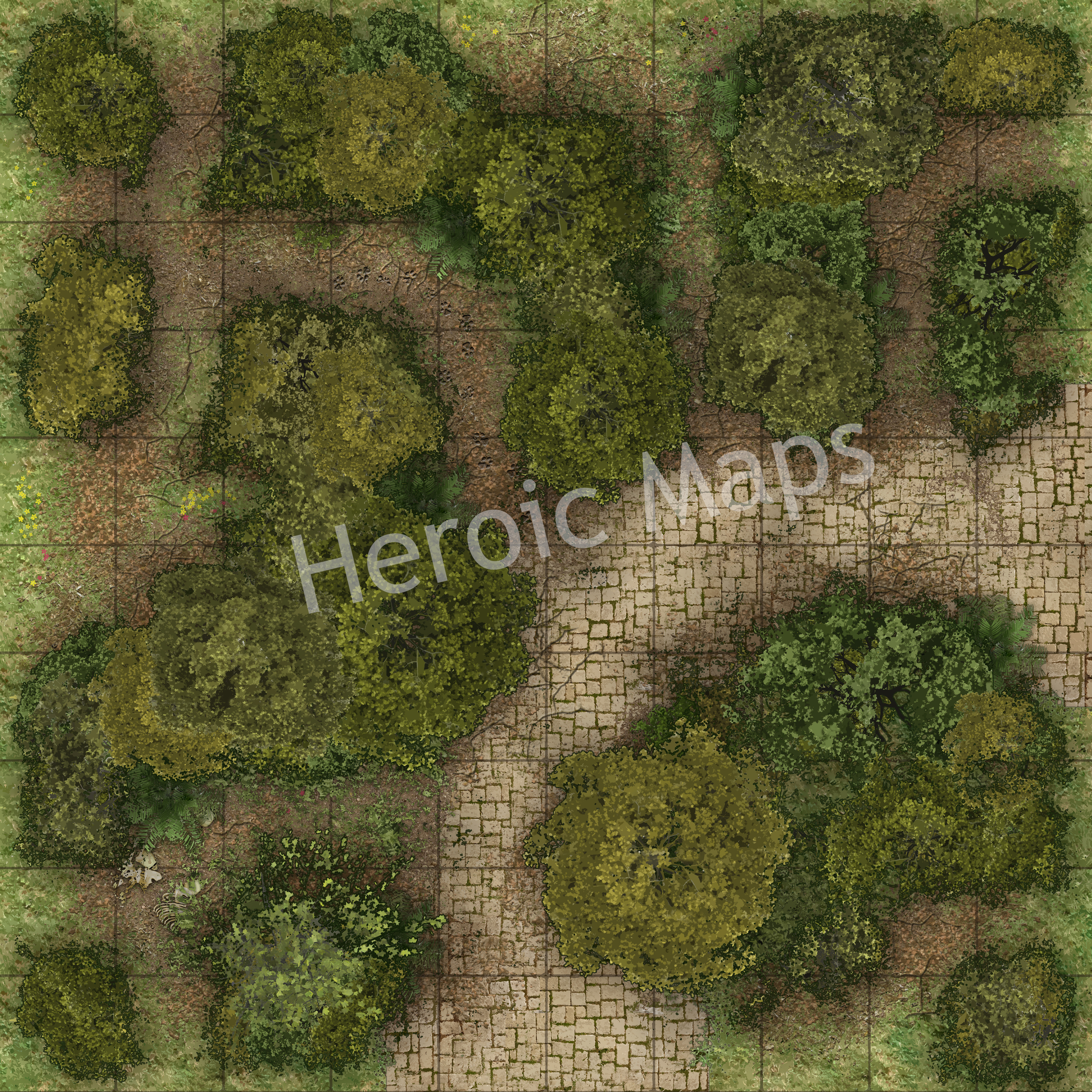 Heroic Maps - Geomorphs: Forest Roads - Heroic Maps | Wilderness ...