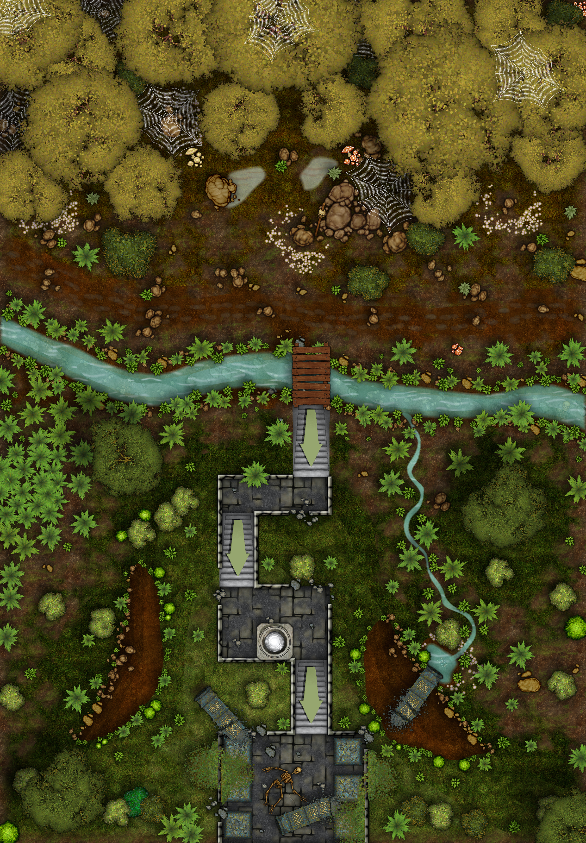 Battlemap – Forest Ruin | Maps and More