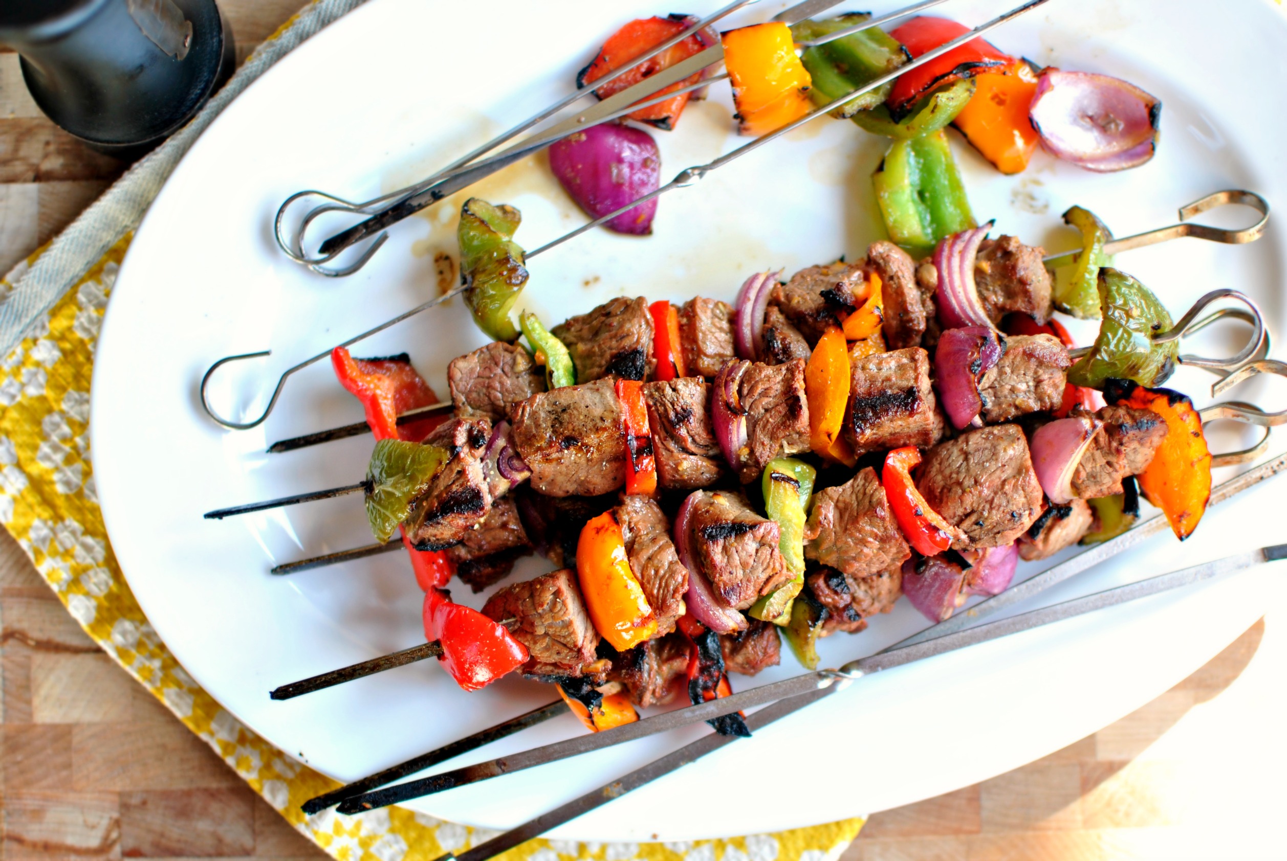 Simply Scratch Grilled Marinated Steak Kebabs - Simply Scratch