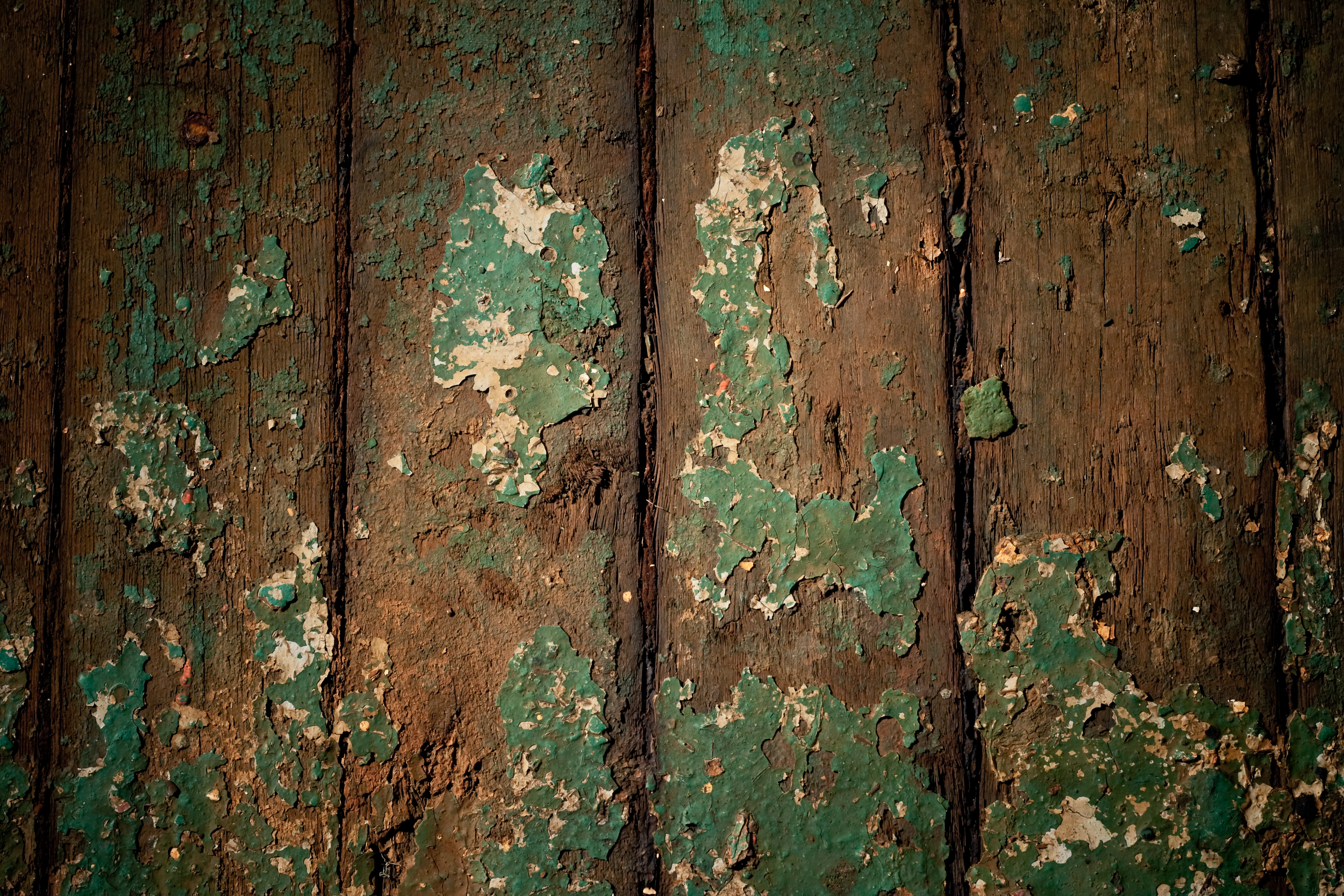 Gritty paint on wood photo