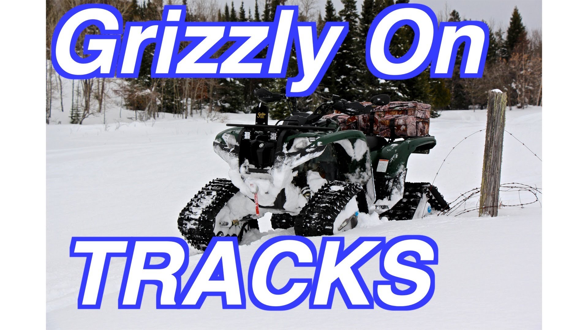 ATV Tracks Are Back! - Yamaha Grizzly 700 On Tatou T4S Tracks - Jan ...