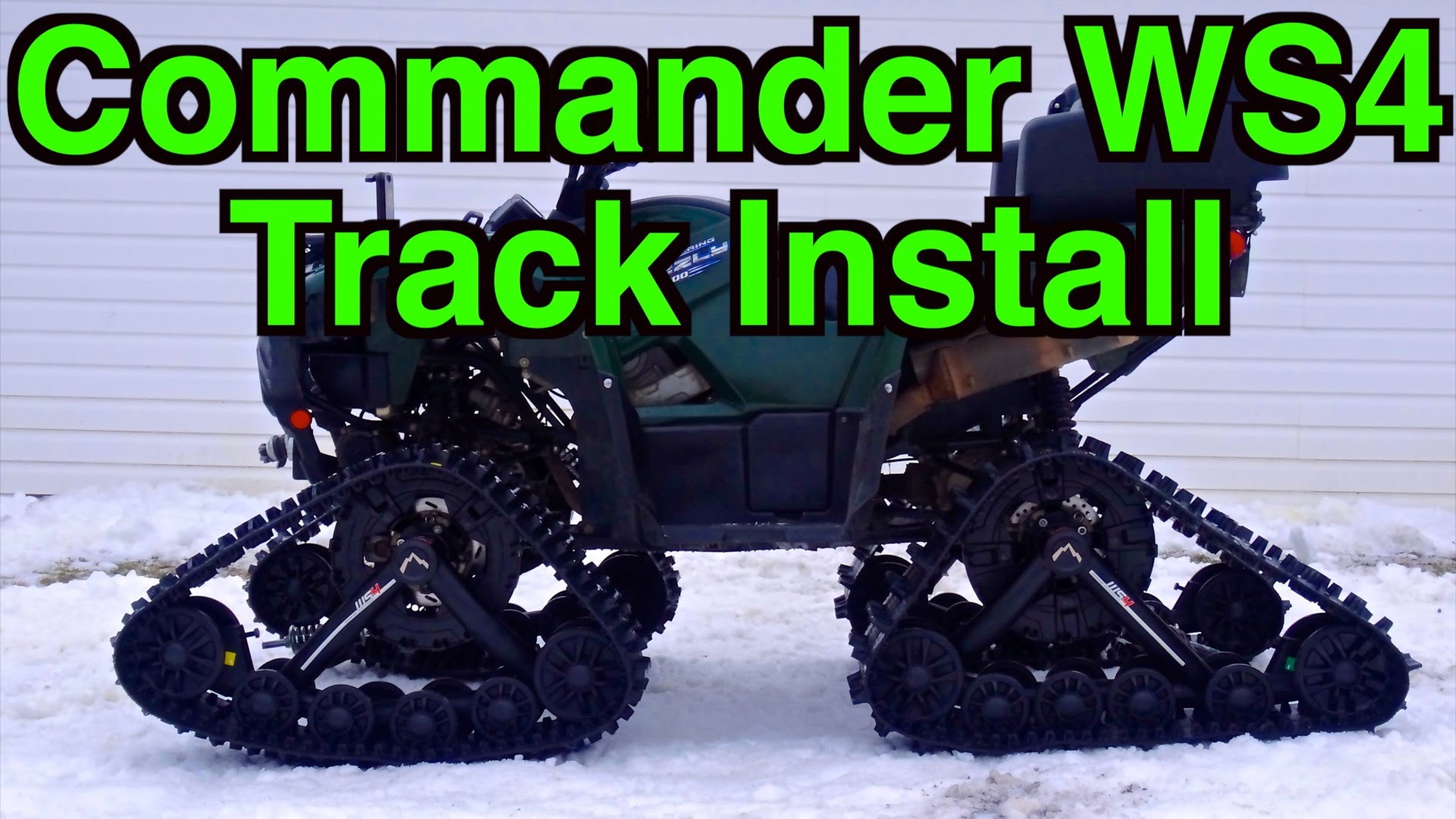Kimpex Commander WS4 Track Install On Yamaha Grizzly 700 - Dec. 2014 ...