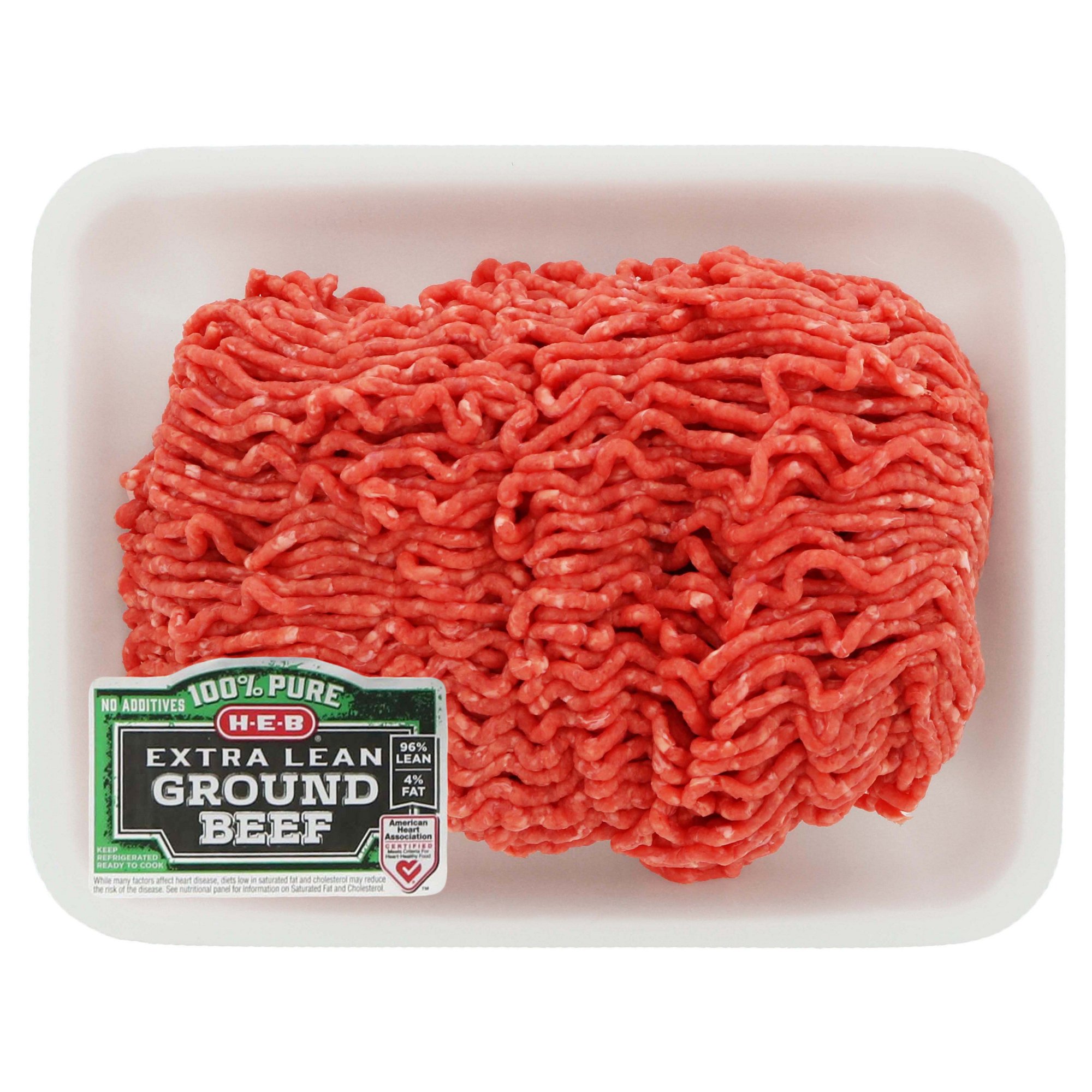 H‑E‑B Ground Beef Extra Lean Value Pack 96% Lean ‑ Shop Ground Beef ...