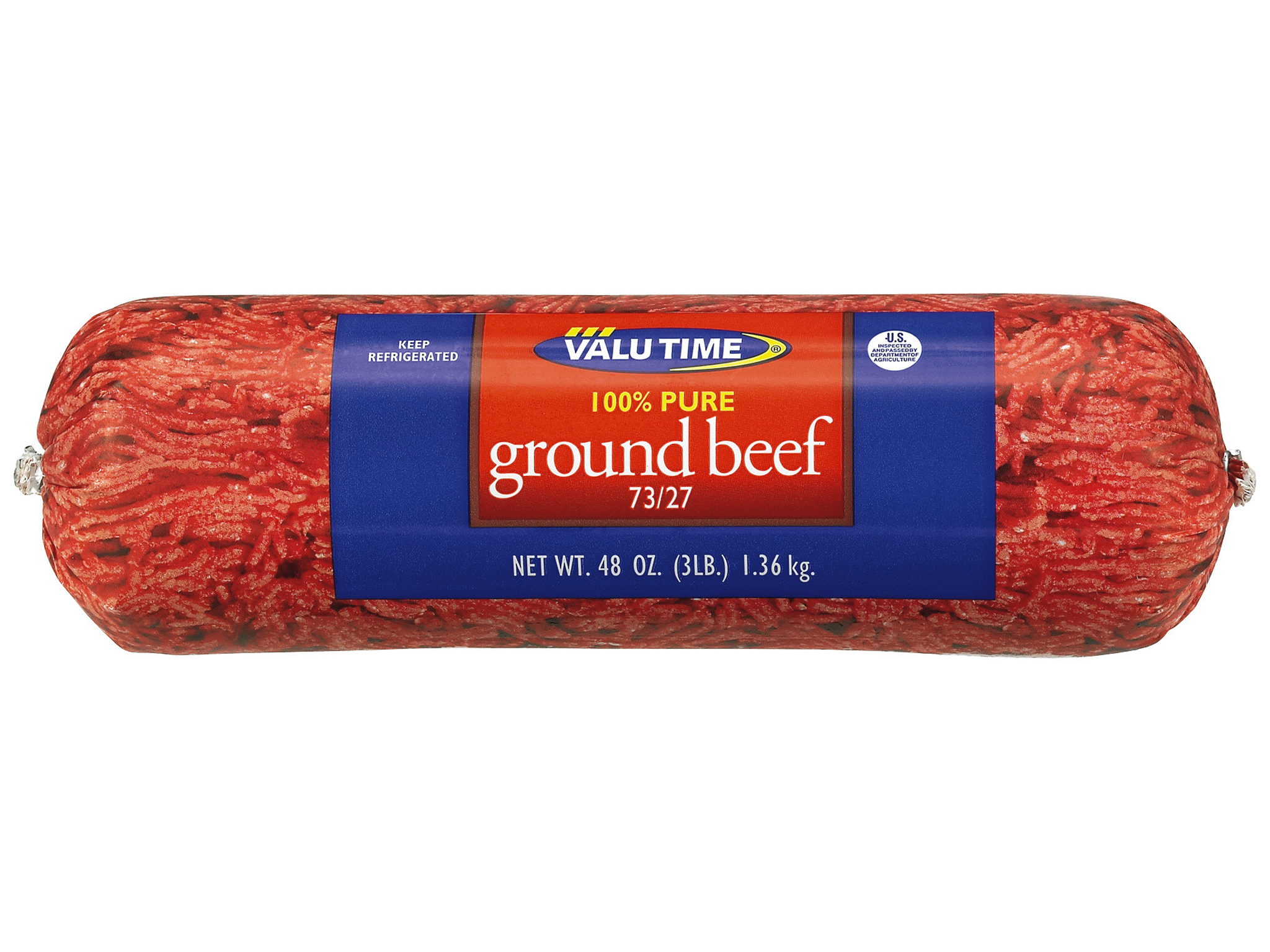 Valu Time 73% Lean 27% Fat Ground Beef 3 lbs | Meijer.com