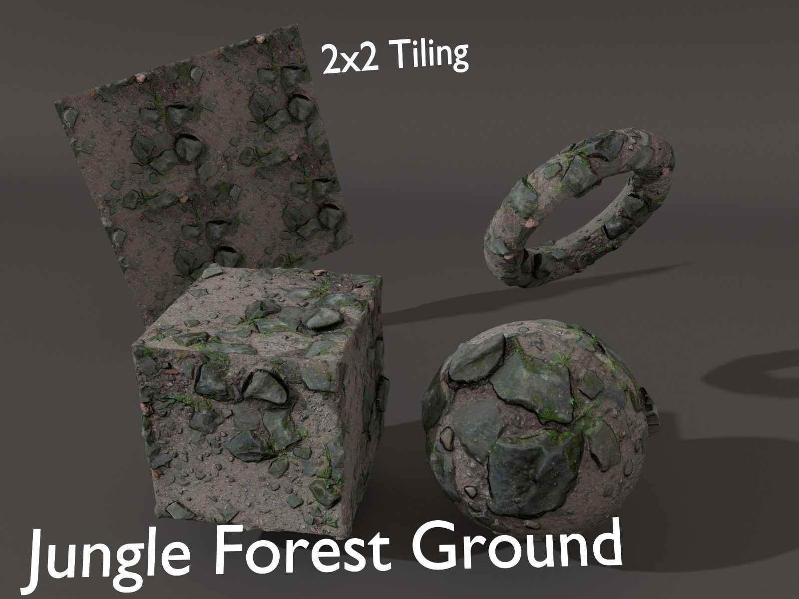 3D asset Scanned Ground Texture-Pack PBR Ready | CGTrader