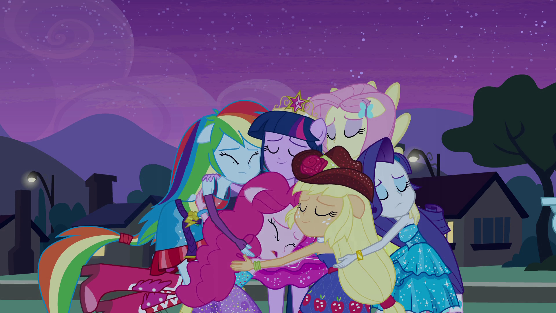Image - Twilight and friends group hug EG.png | My Little Pony ...