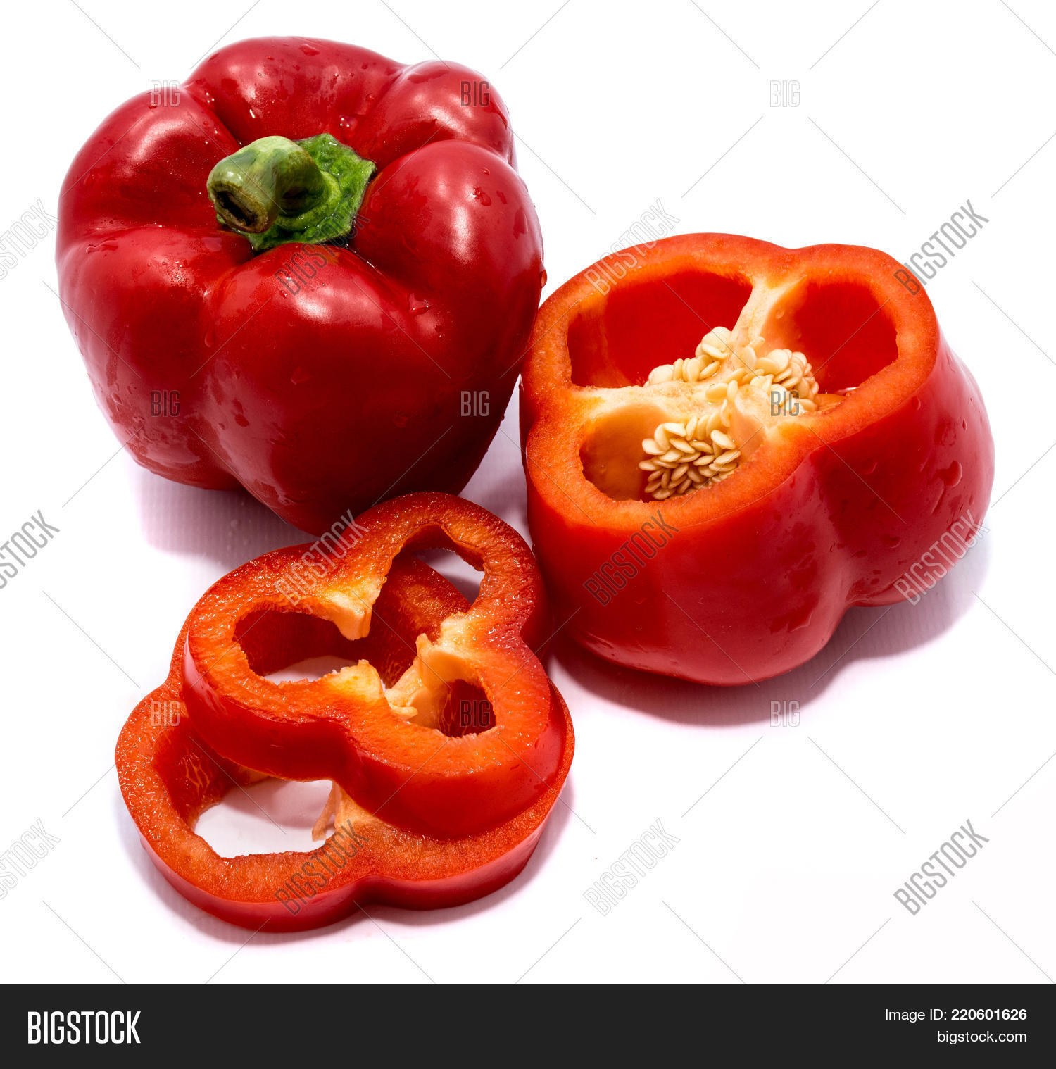 Group Peppers, Red Pepper Slices, Image & Photo | Bigstock