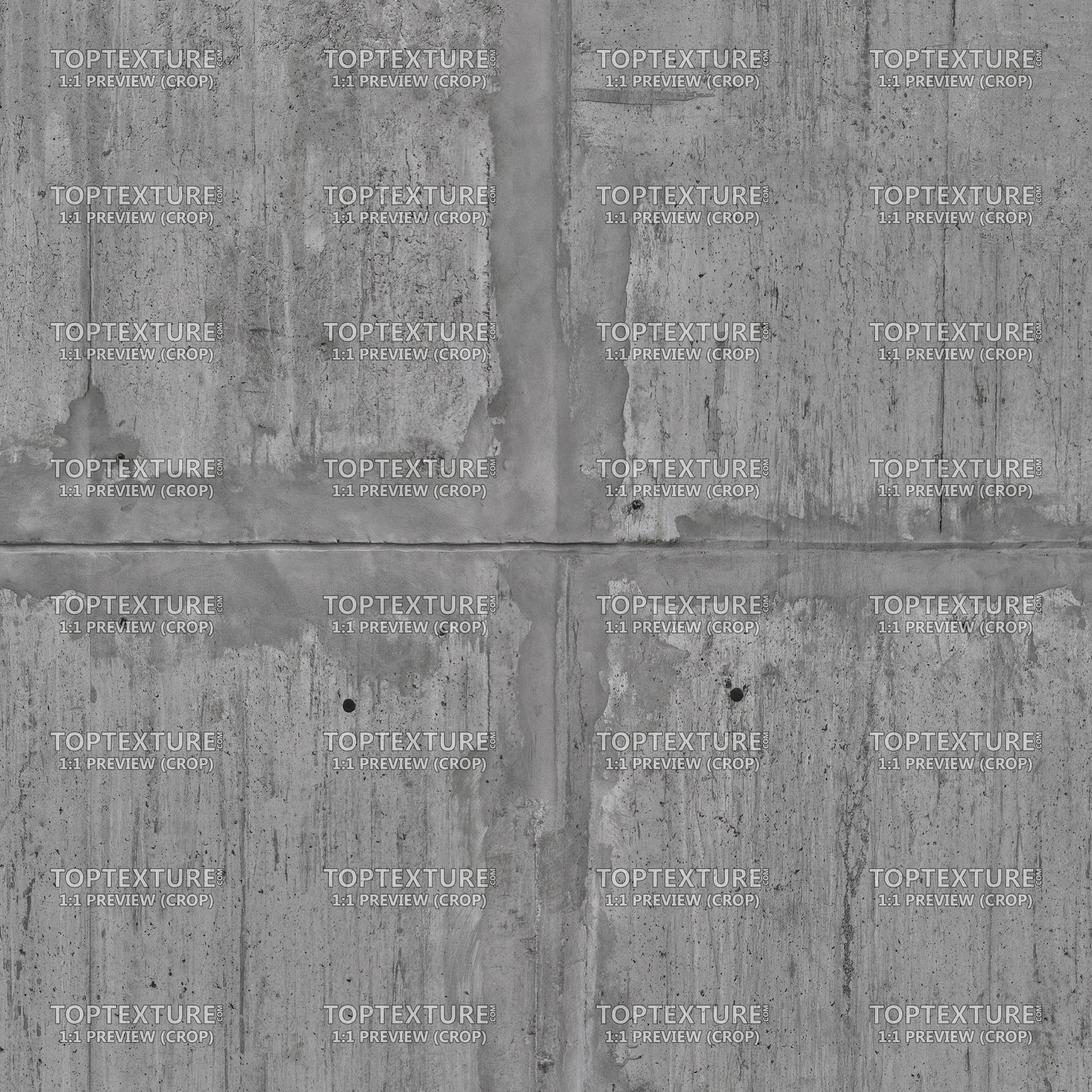 Dark Concrete Wall Grunge Leaks - Top Texture