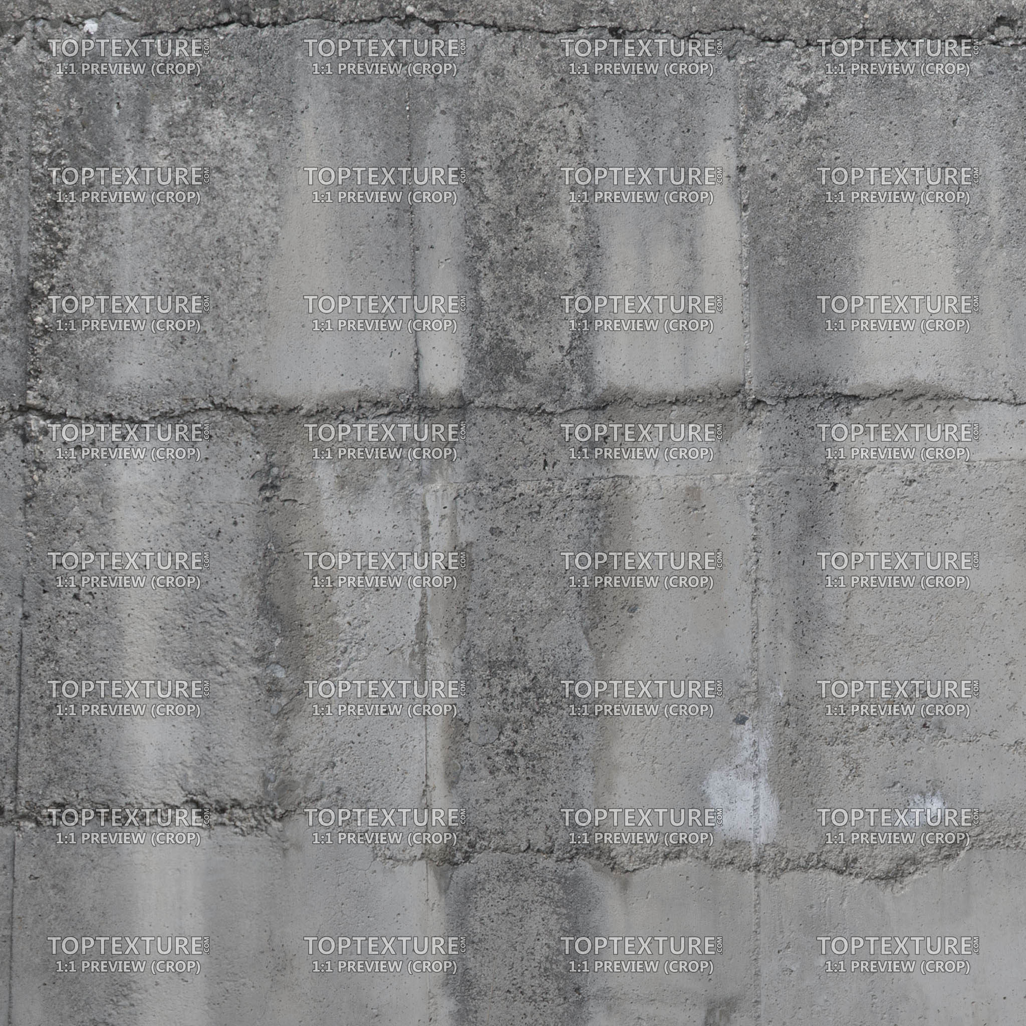Dark Concrete Wall Grunge Leaks - Top Texture