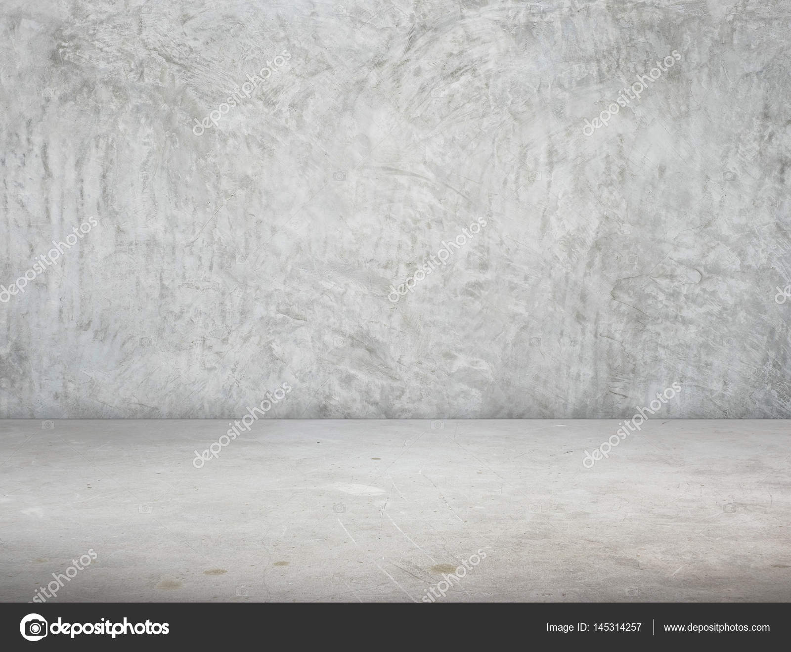 Empty Room perspective,grunge concrete wall and cement floor, Mo ...