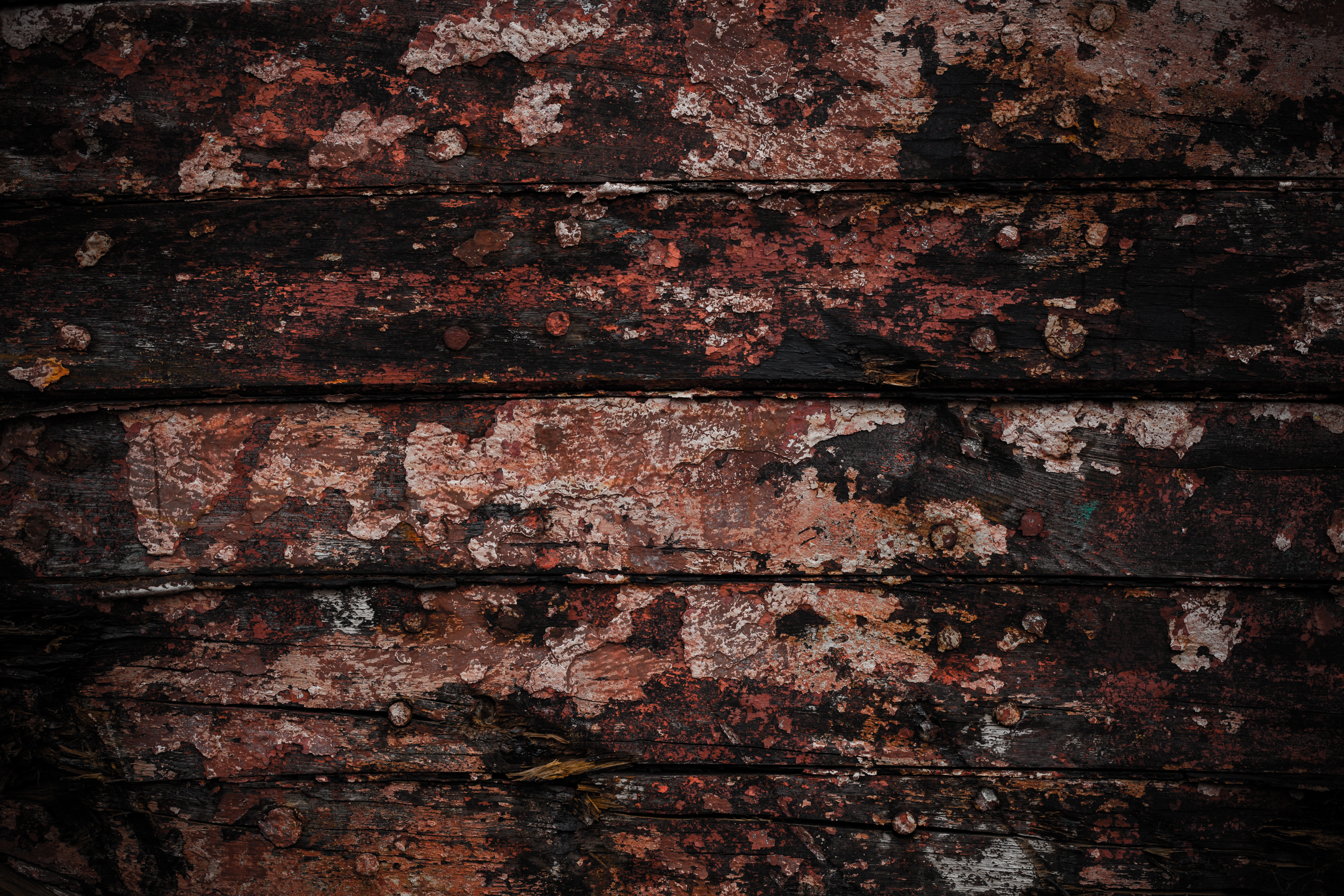 Grunge Painted Wood, Damaged, Dark, Dirt, Gritty, HQ Photo