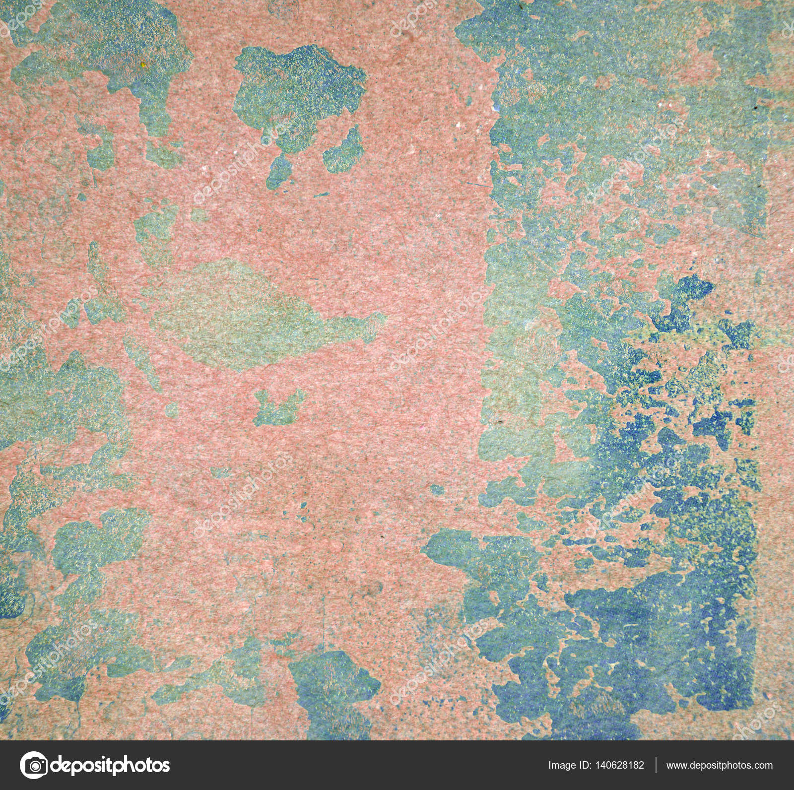 Peeling paint on wall seamless texture. Pattern of rustic blue ...