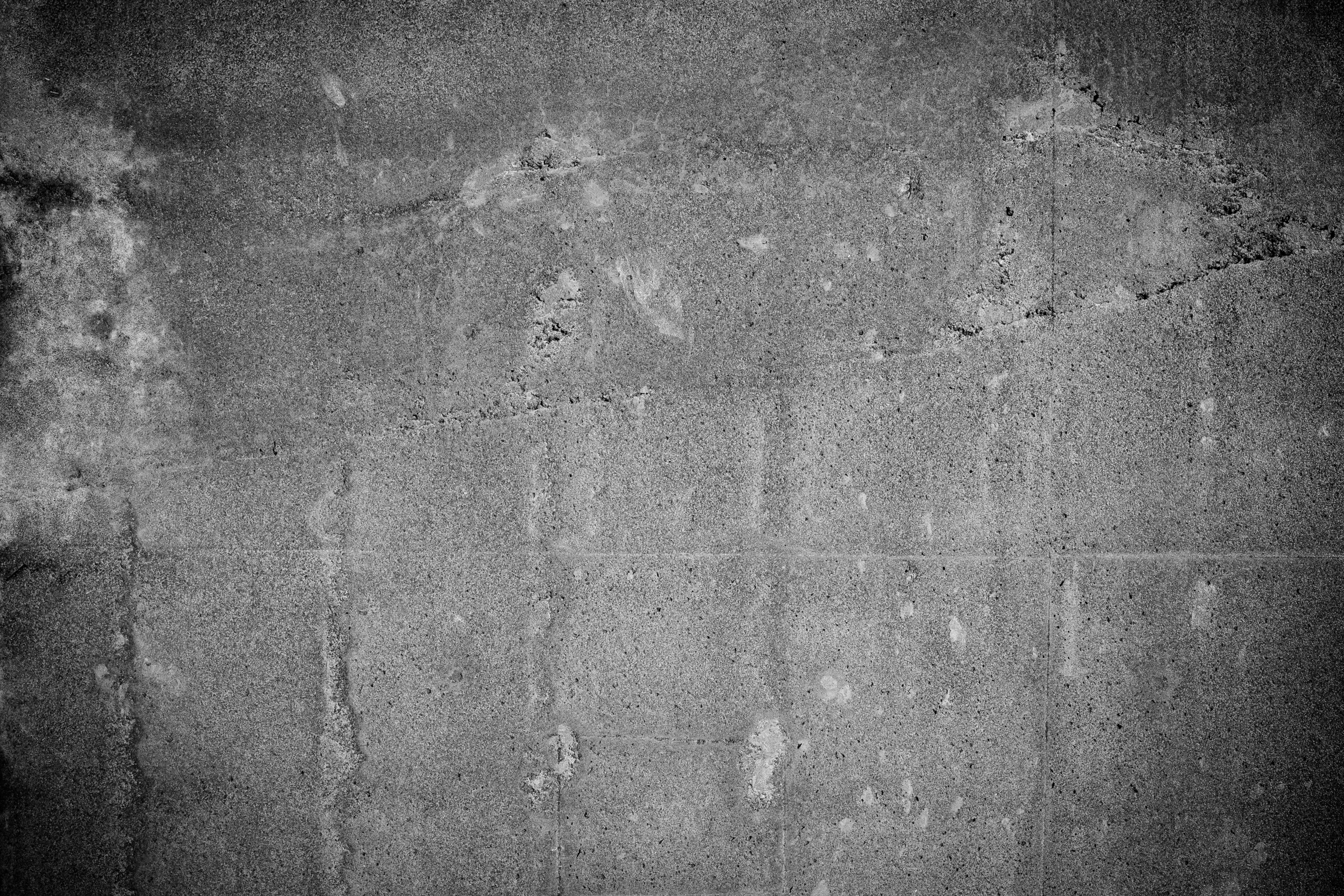 Grunge Wall Texture, Black, Blackandwhite, Concrete, Cracked, HQ Photo