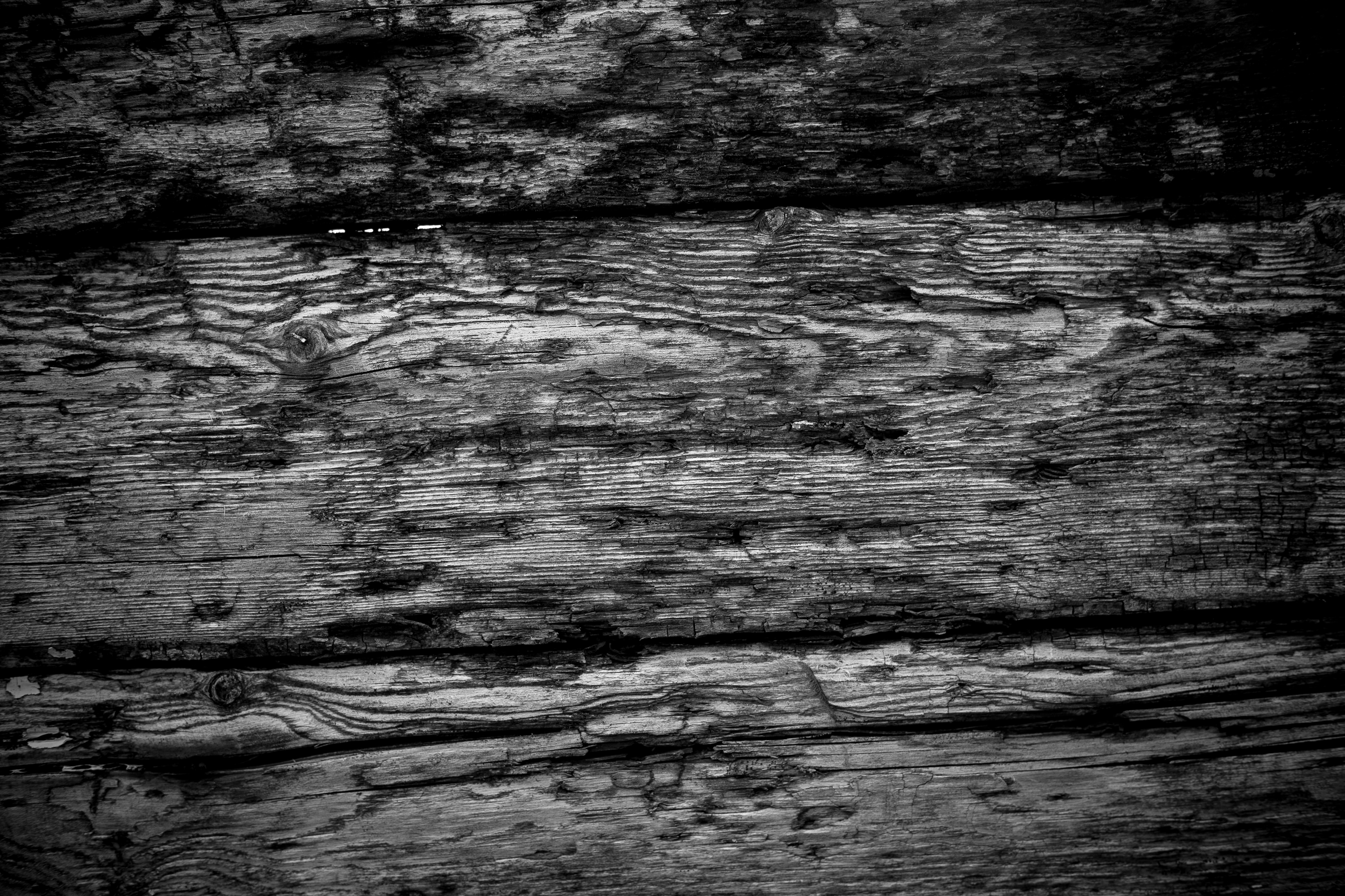 Grunge Wood Texture, Black, Blackandwhite, Dark, Gritty, HQ Photo