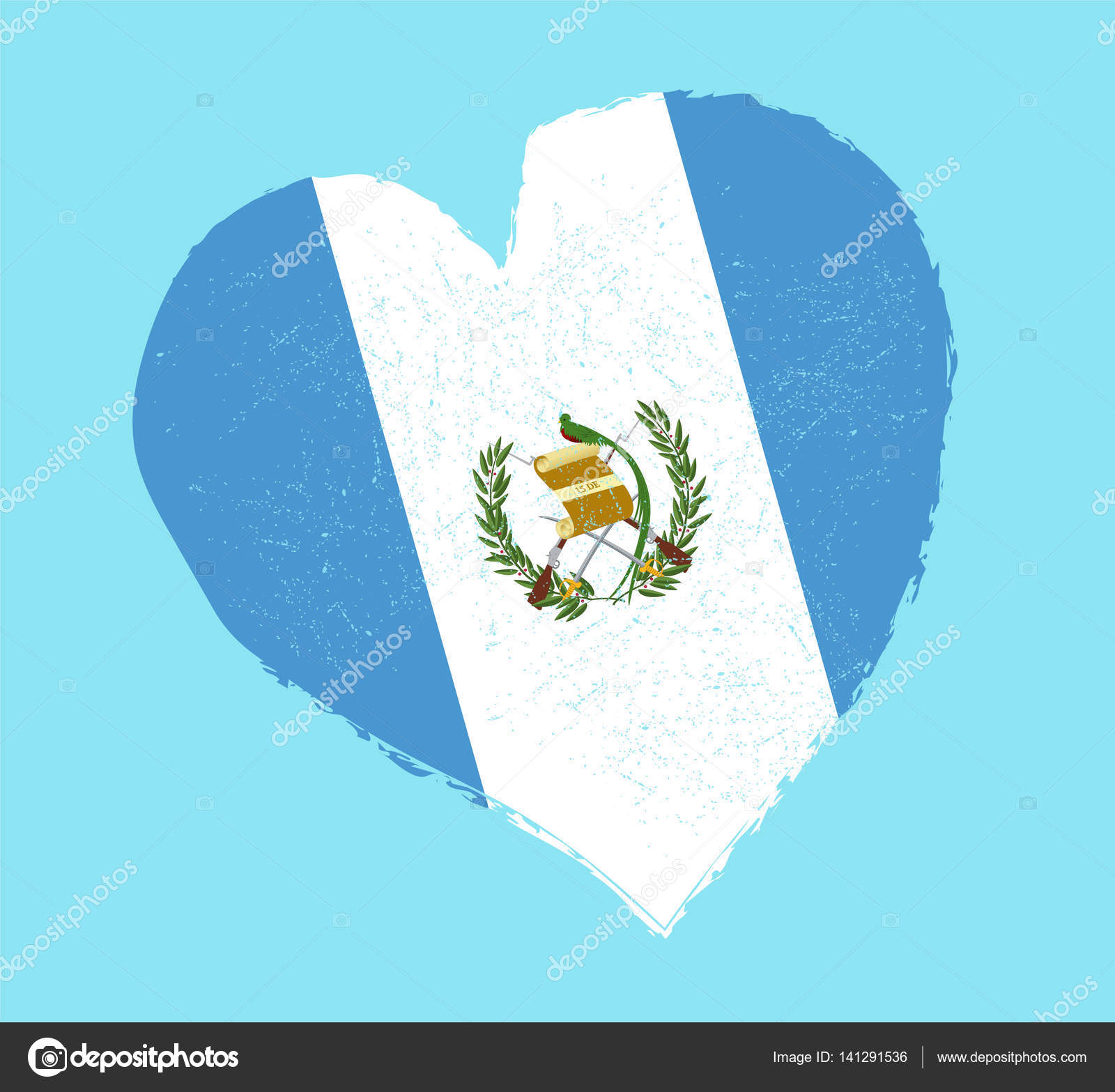 Guatemala flag in grunge heart shape. — Stock Vector © kavusta ...