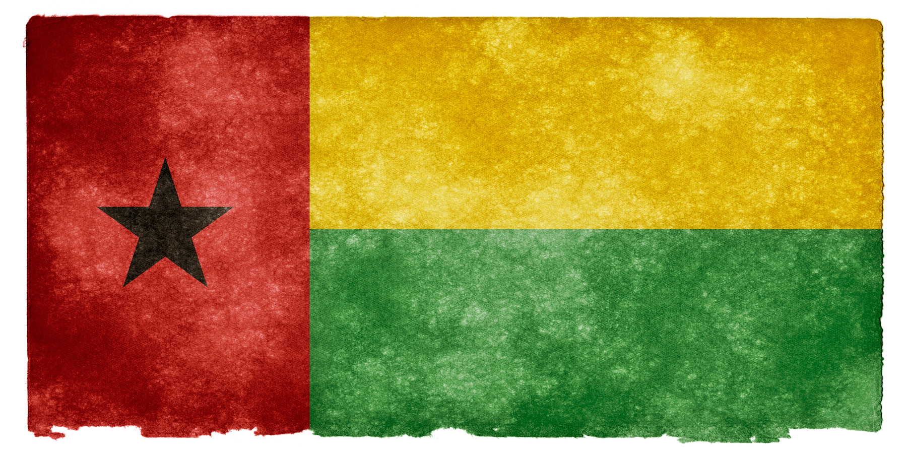 Guinea-bissau grunge flag photo