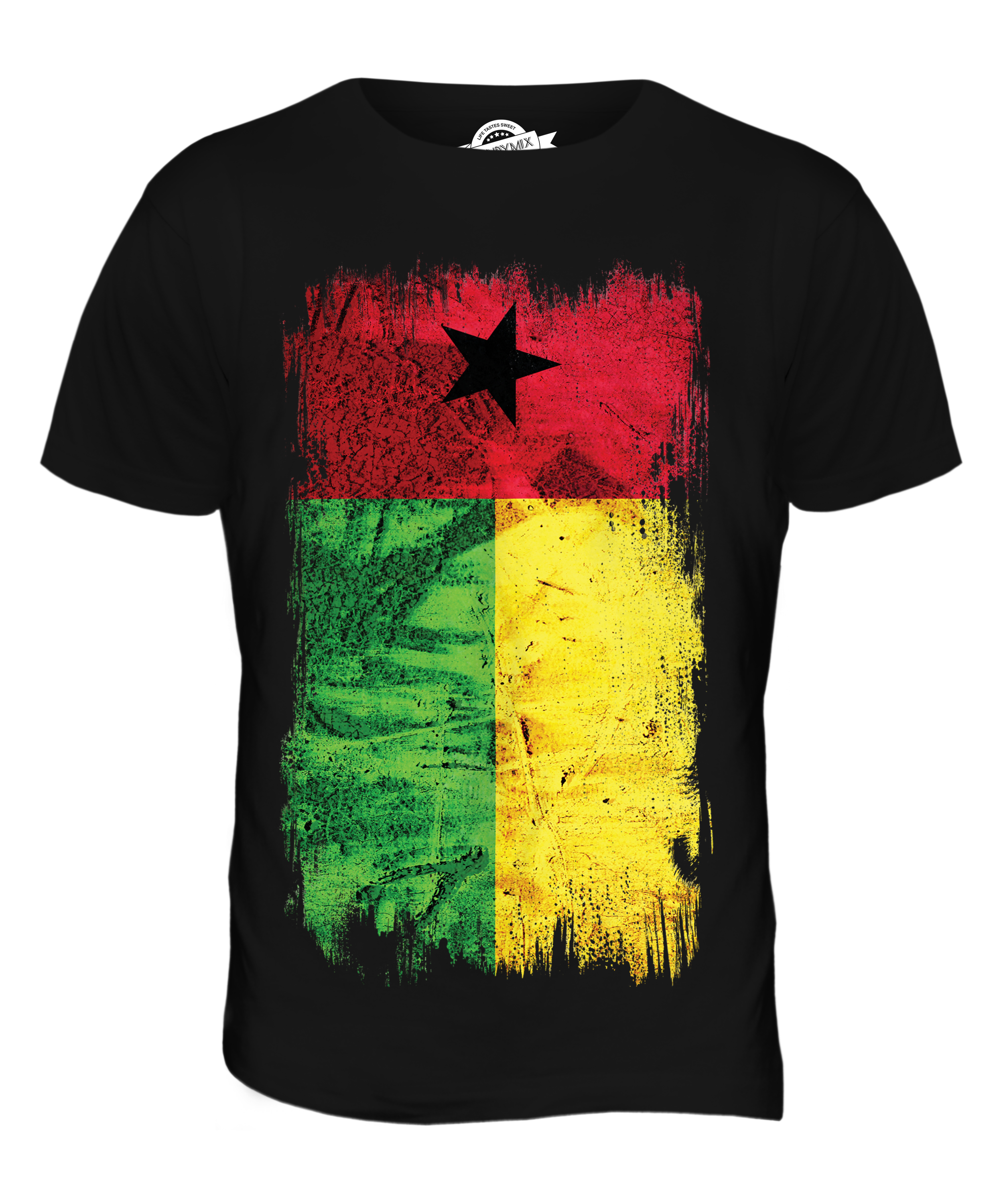 Guinea grunge flag photo