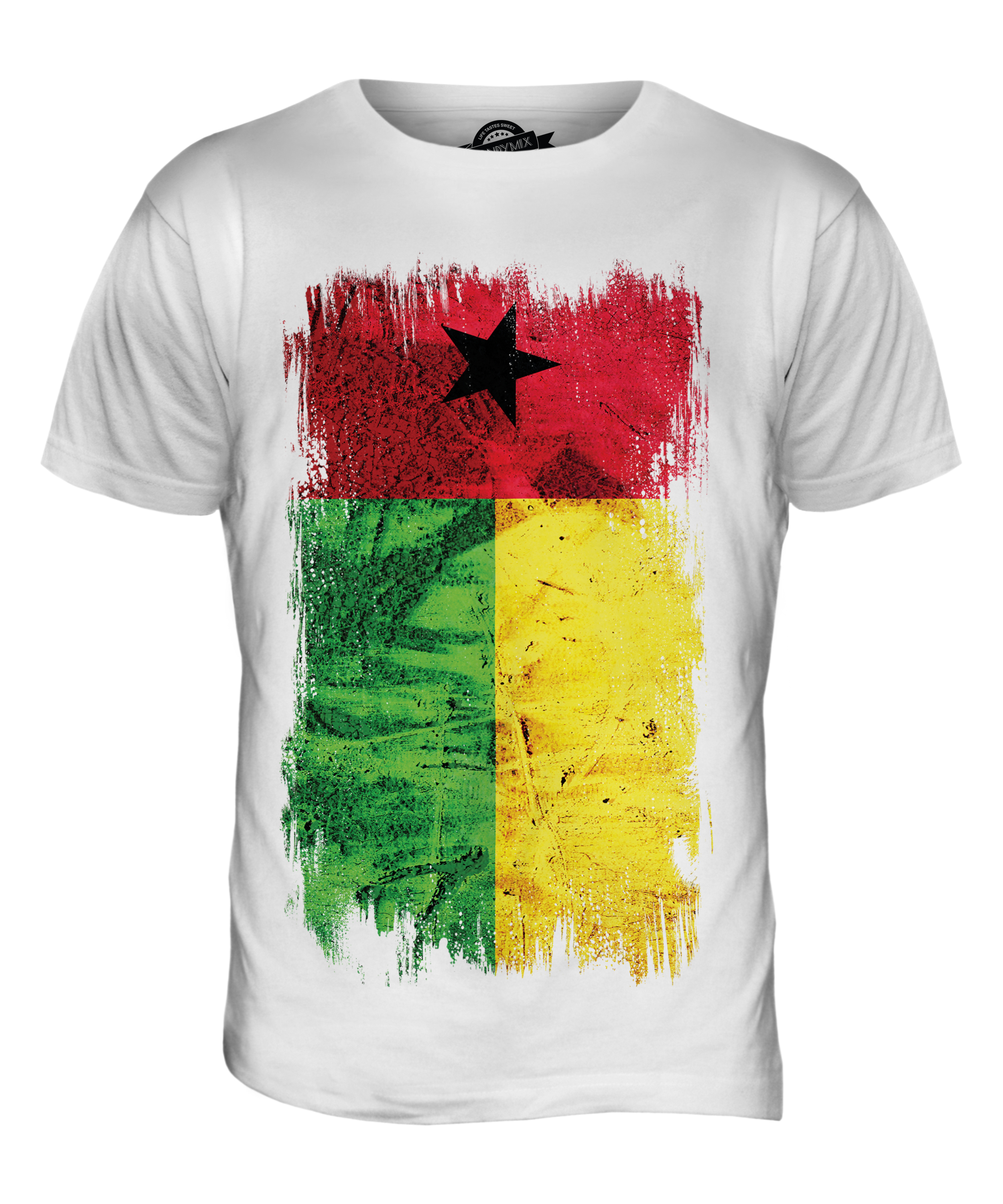 GUINEA BISSAU GRUNGE FLAG MENS T-SHIRT TEE TOP GUINÉ-BISSAU FOOTBALL ...