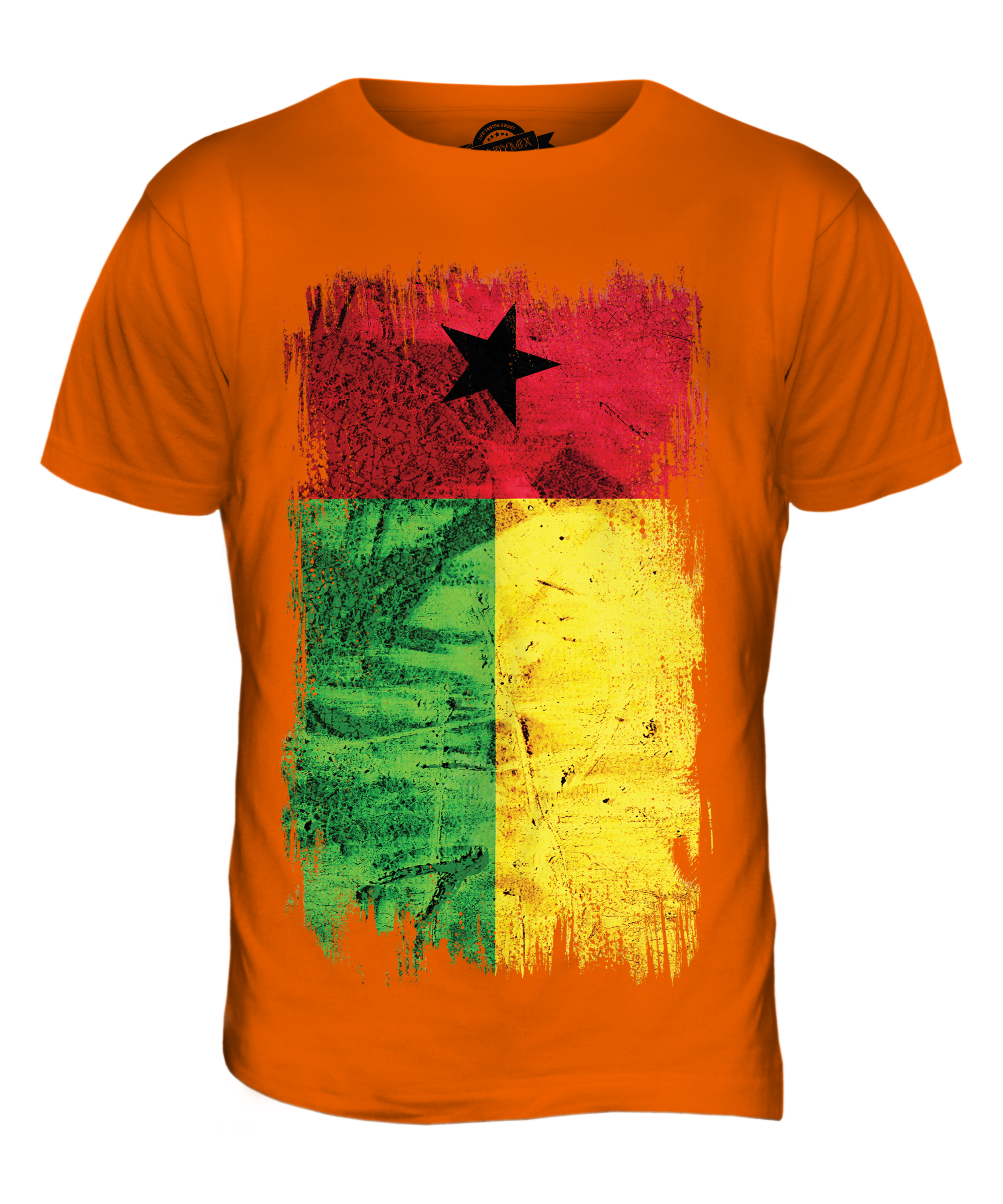 GUINEA BISSAU GRUNGE FLAG MENS T-SHIRT TEE TOP GUINÉ-BISSAU FOOTBALL ...