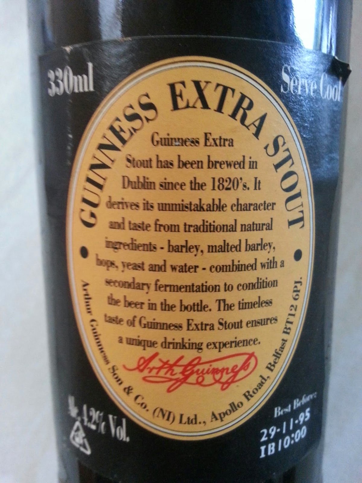 Tandleman's Beer Blog: When Guinness Was Real