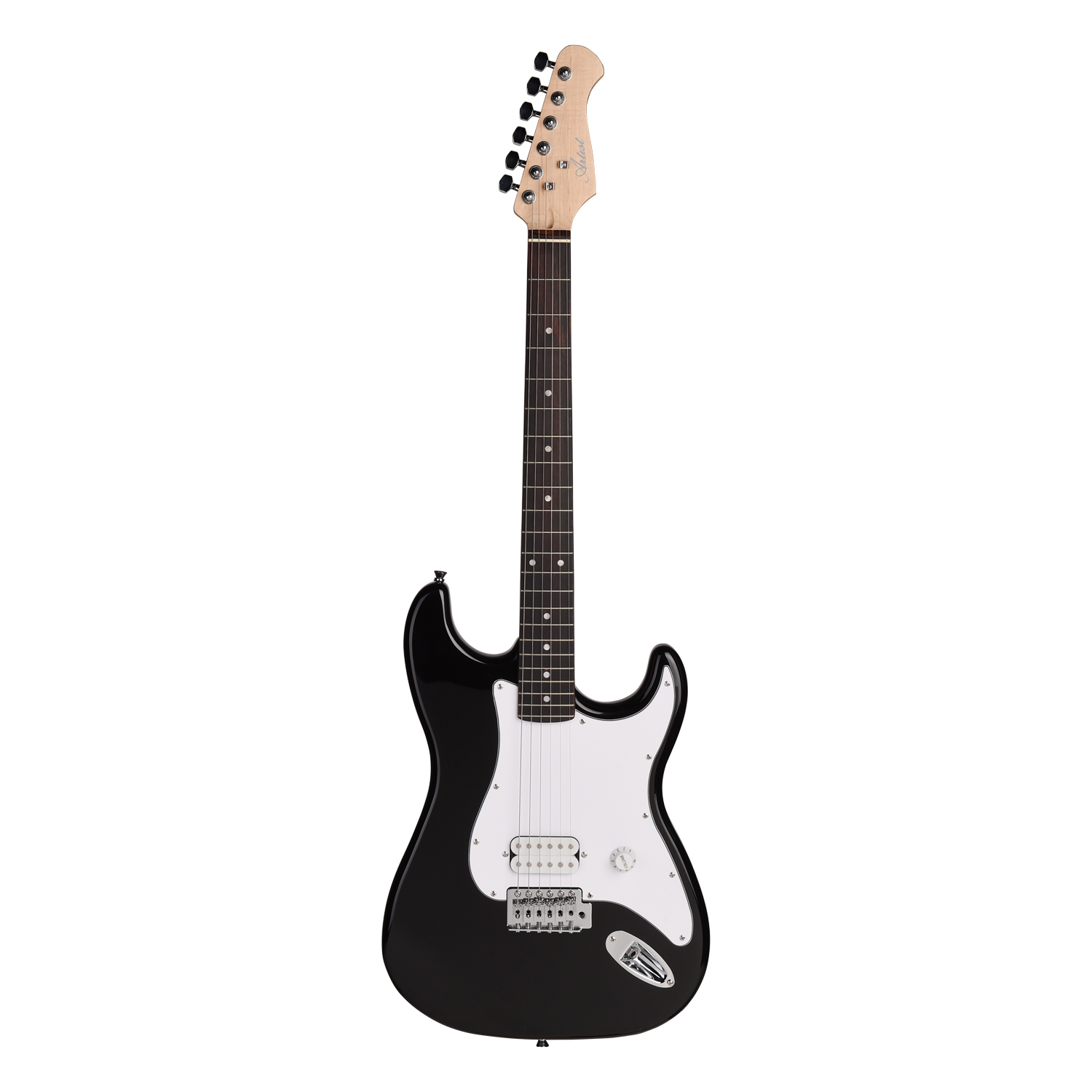 EB2 Budget Full Sized ST Style Electric Guitar - Black