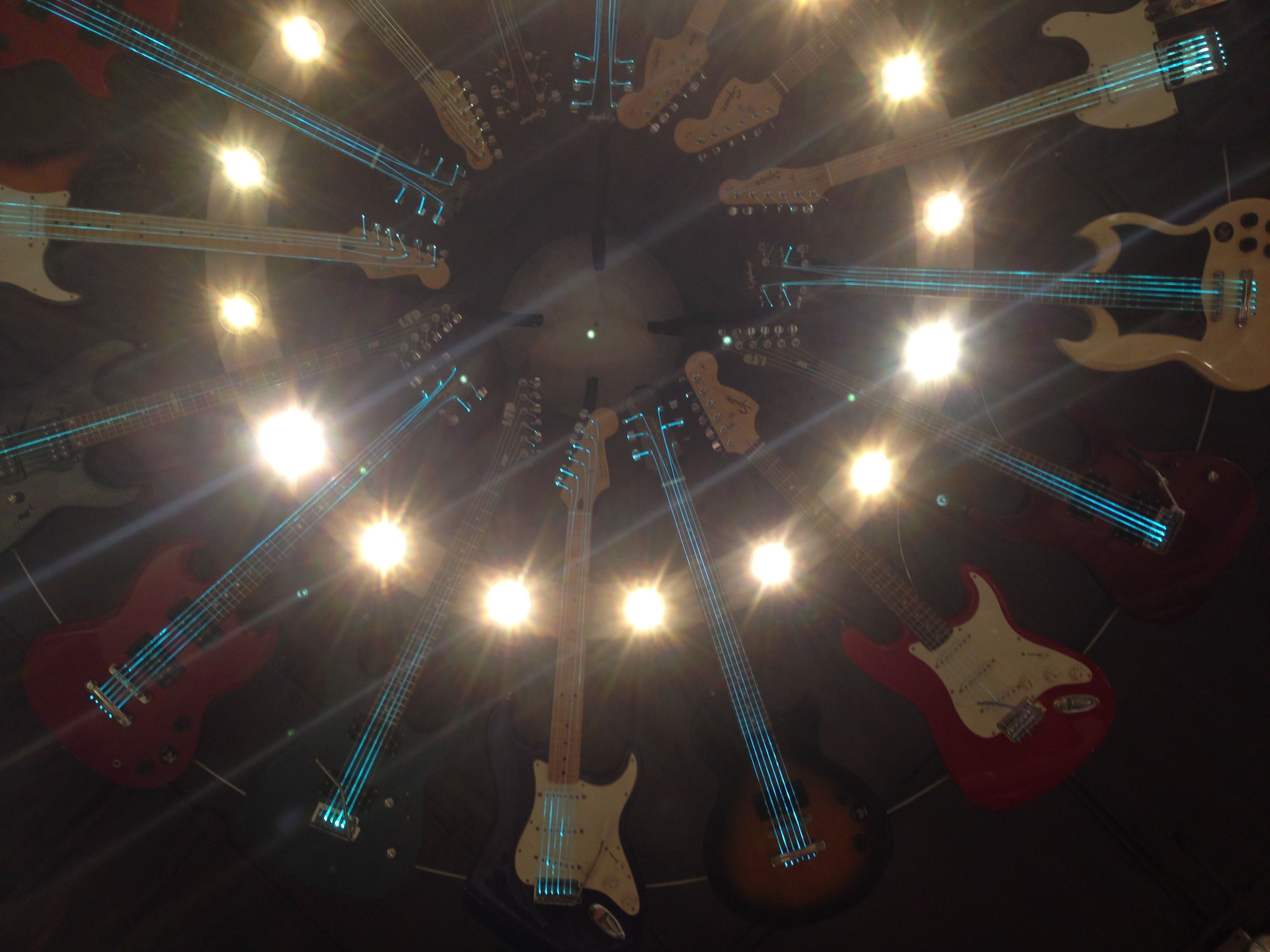 Fender Guitar Chandelier Hard Rock Hotel - Universal Studios Orlando ...