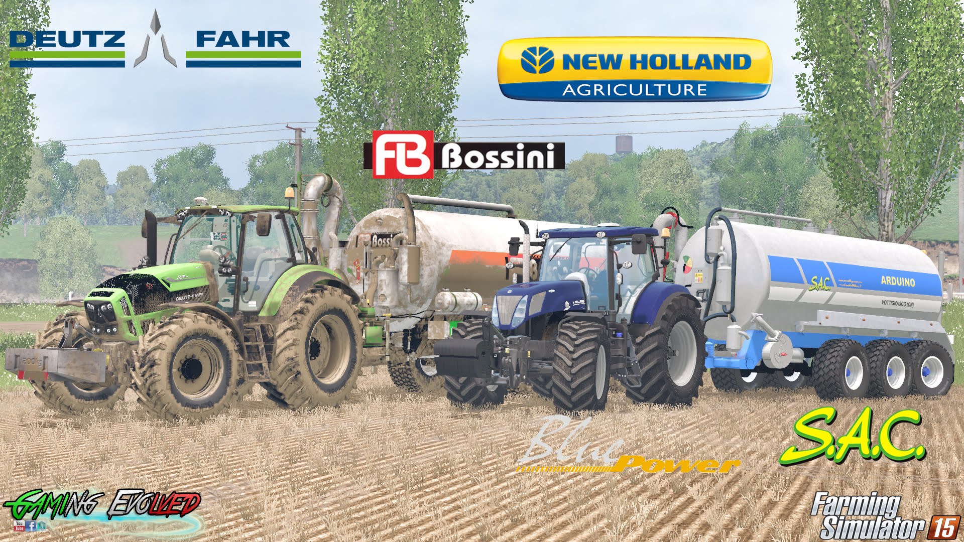 Farming Simulator 2015 Deutz Fahr 7210 TTV + Bossini B200 | New ...