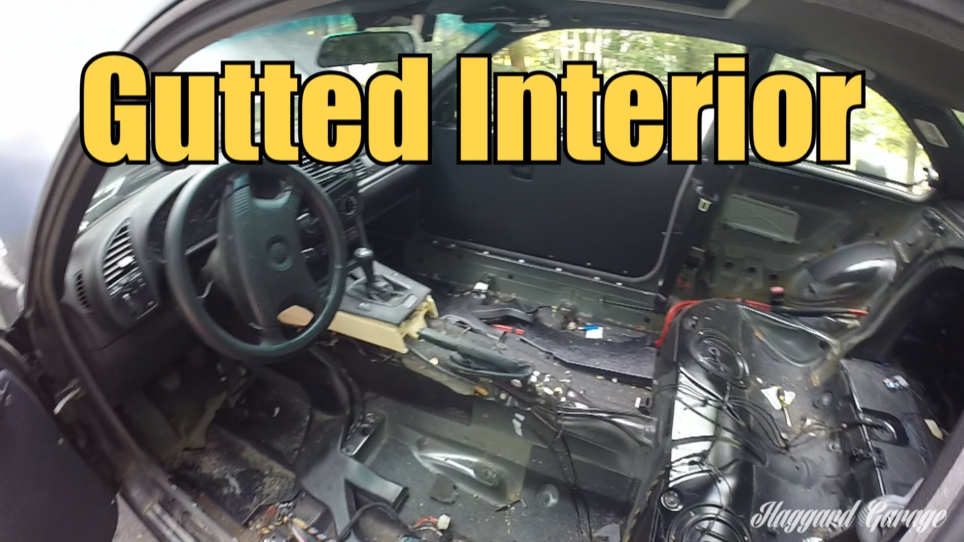 E36 Gutted Driftcar Interior - YouTube
