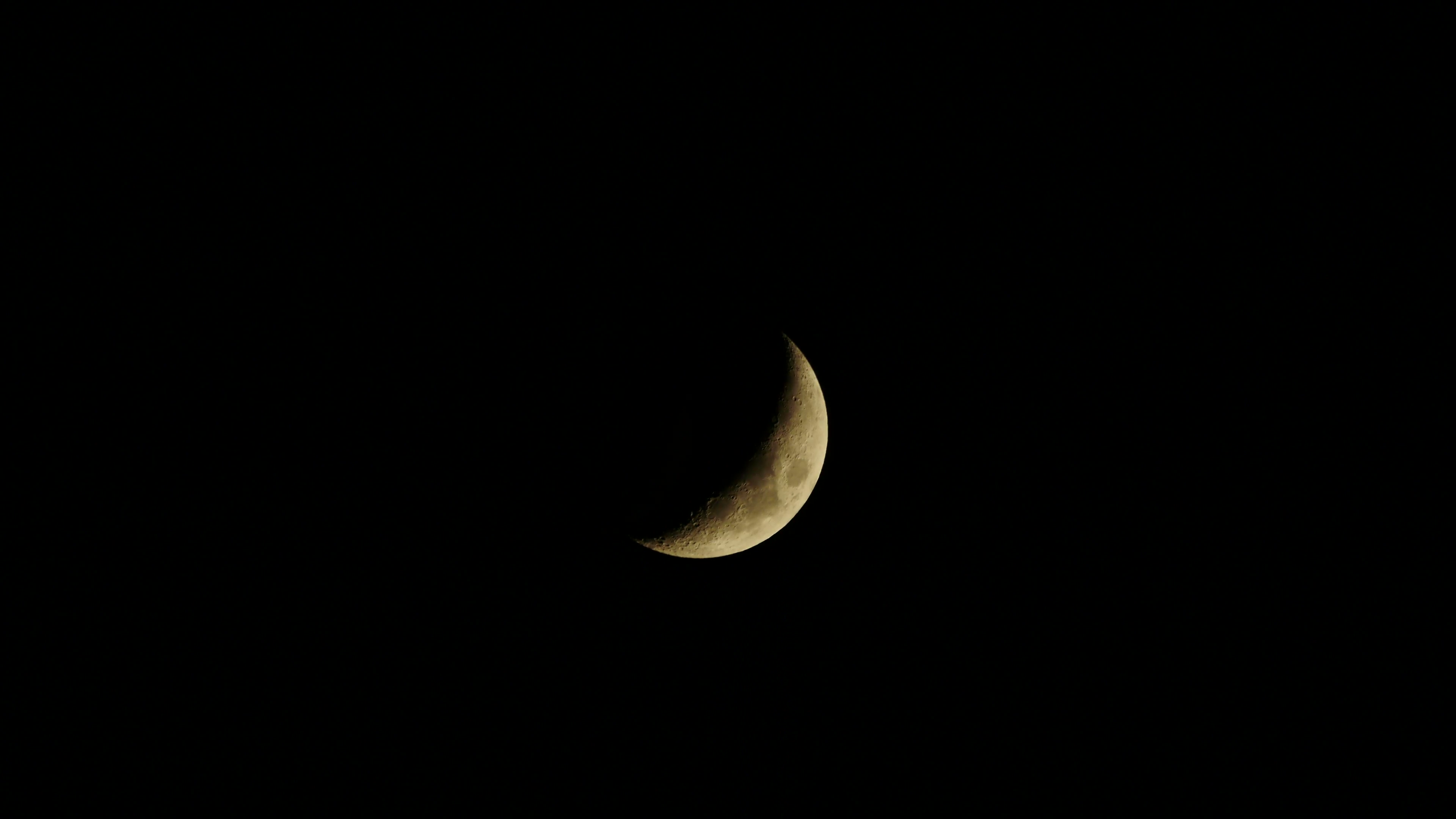 half moon. night sky. moonshine. moon light. 4K background Stock ...