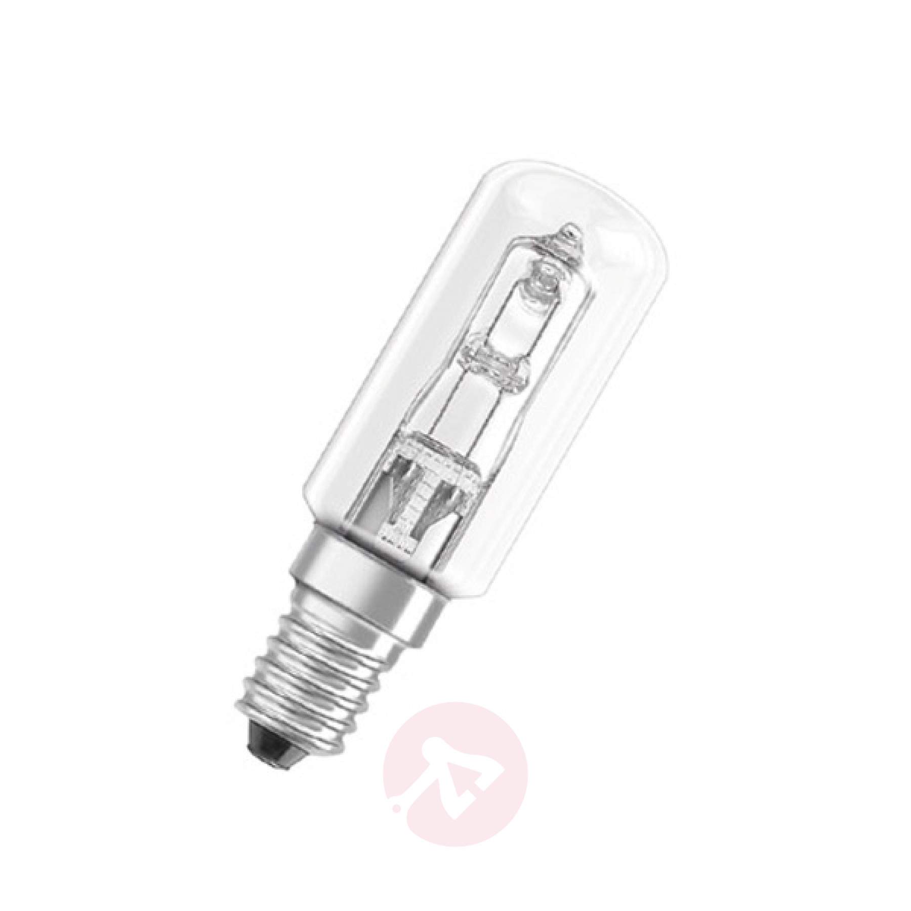 E14 25W / 40W / 60W clear halogen bulb Halolux T | Lights.co.uk