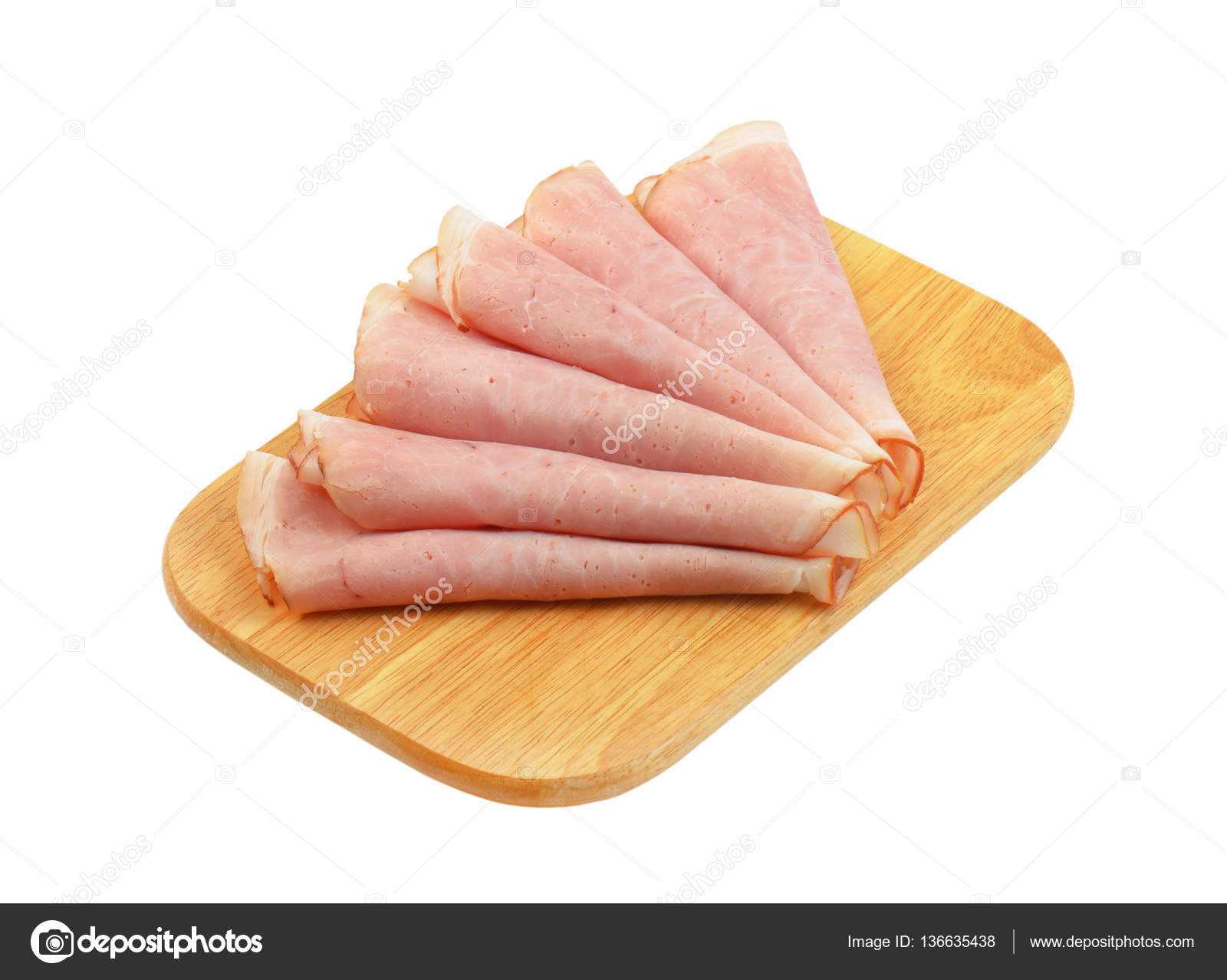 rolled ham slices — Stock Photo © ajafoto #136635438