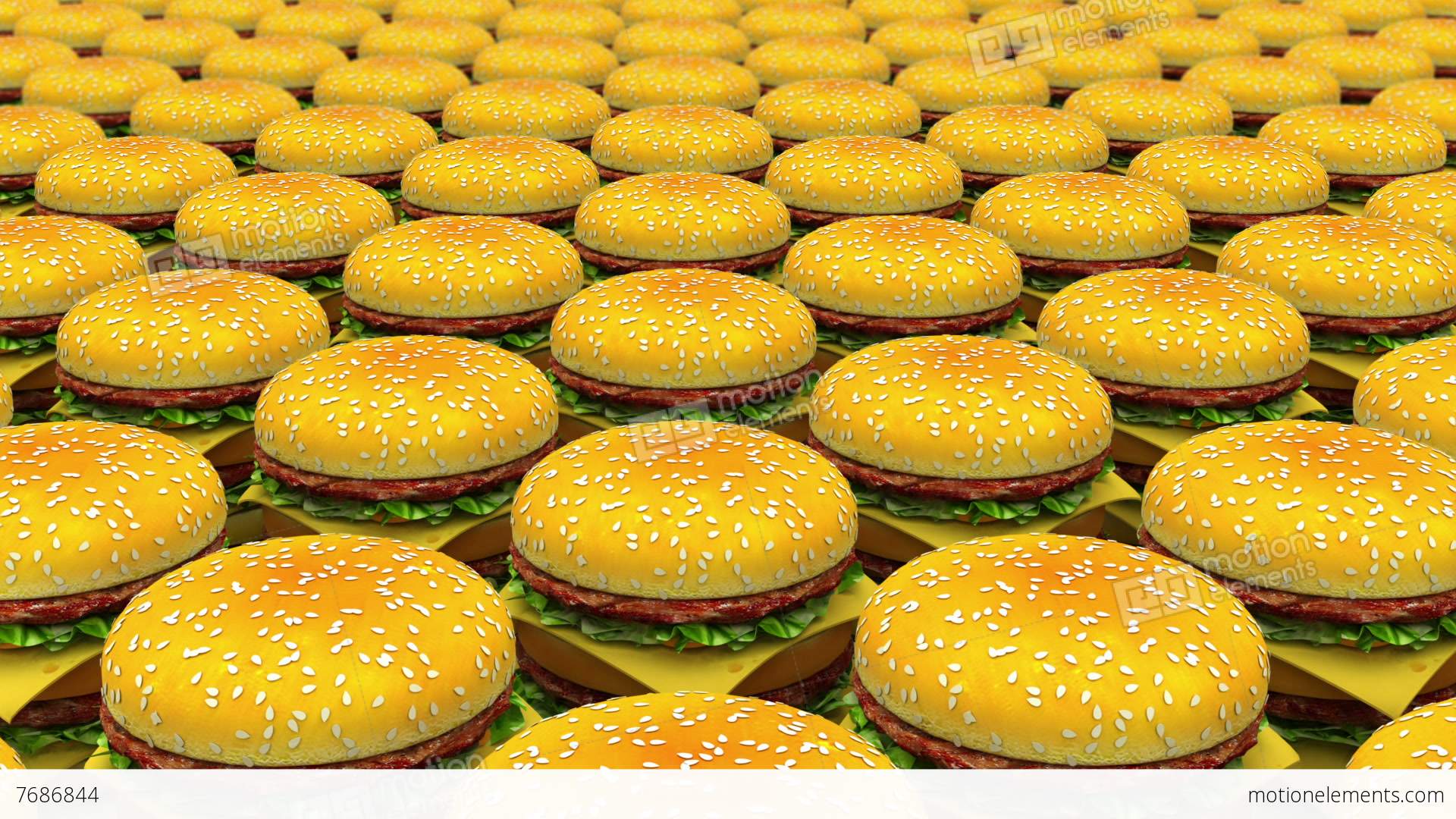 Infinity Motion Hamburgers Stock Animation | 7686844