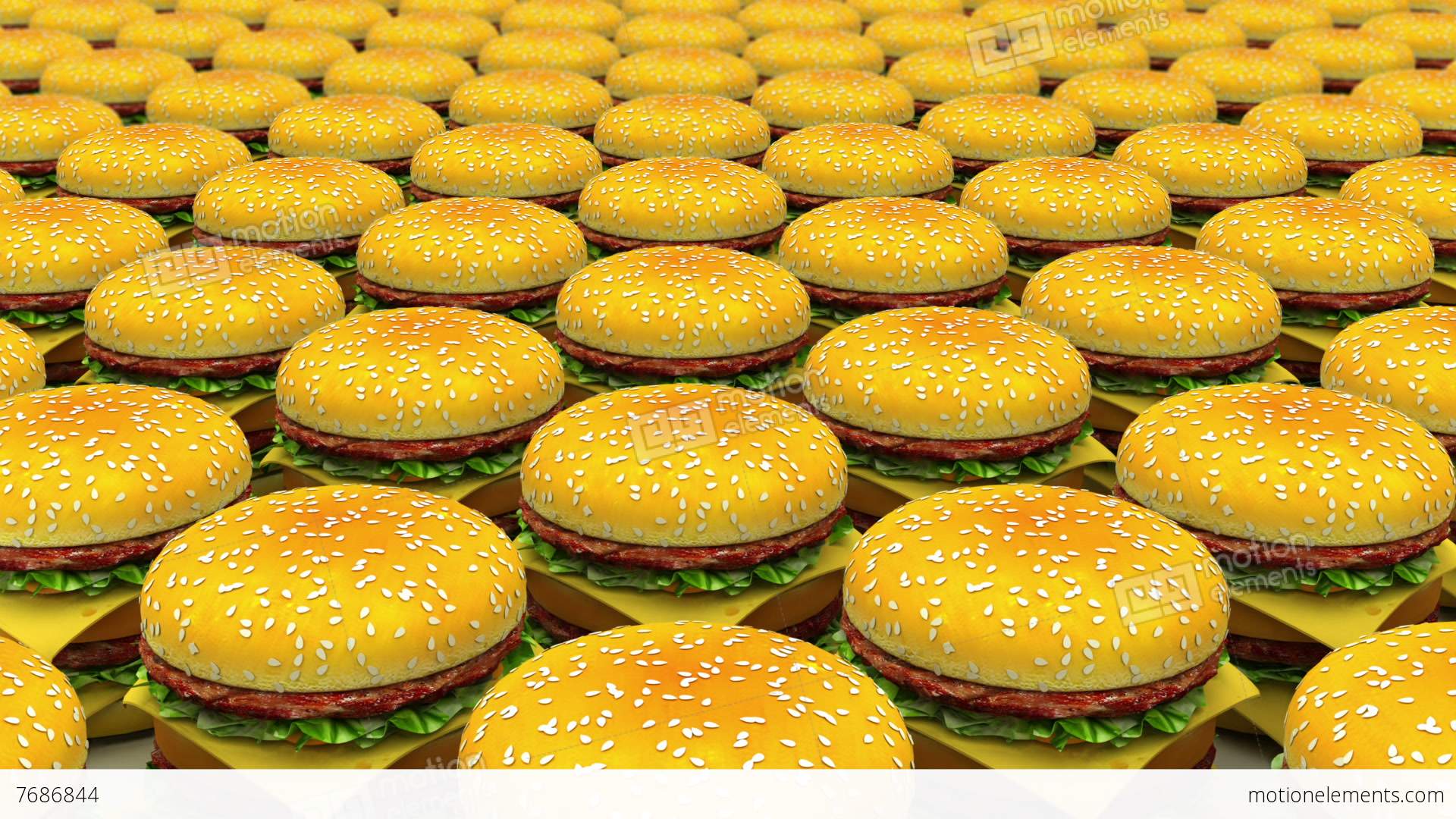 Infinity Motion Hamburgers Stock Animation | 7686844