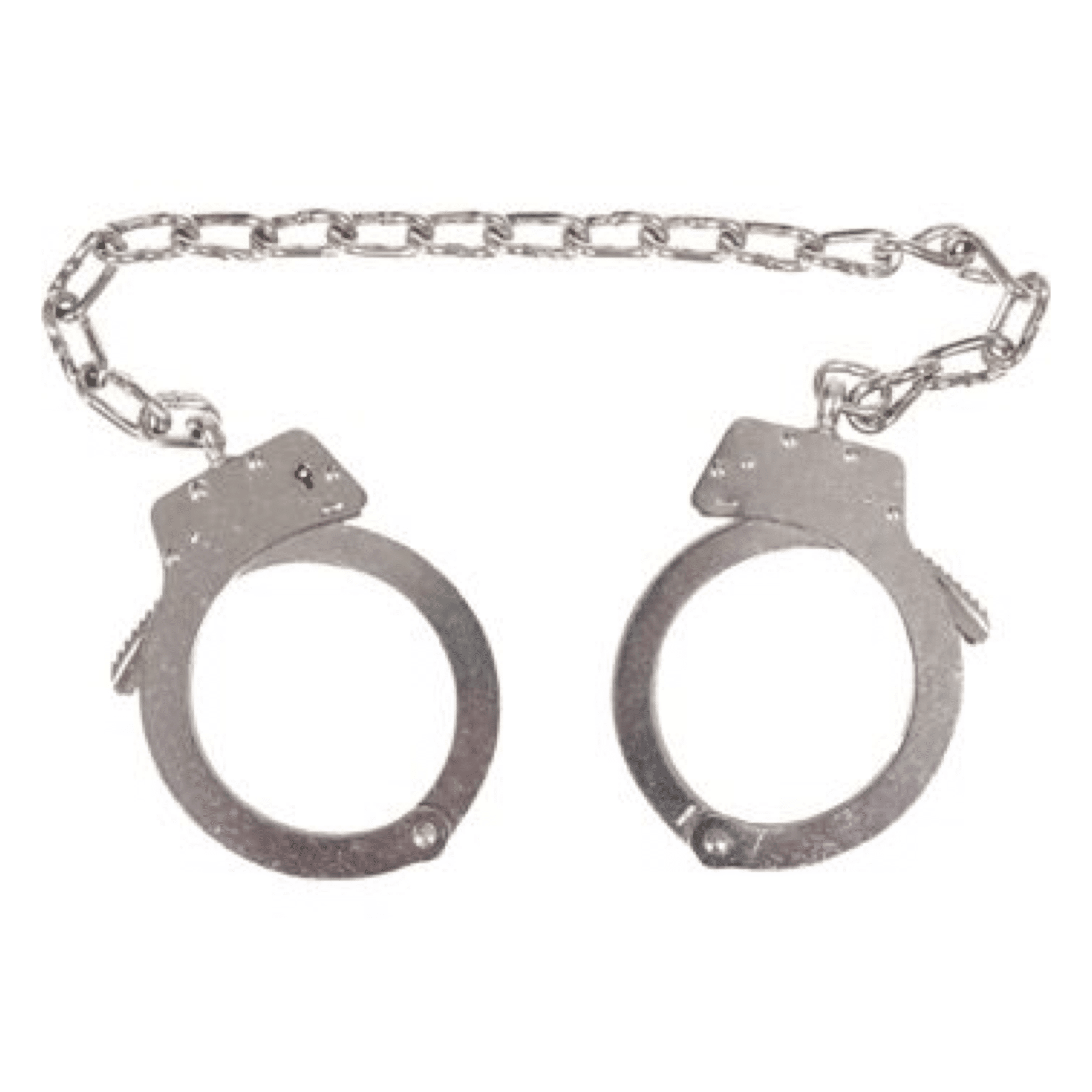 Peerless 702C Nickel Chain Link Oversized Handcuffs / Leg Cuffs ...