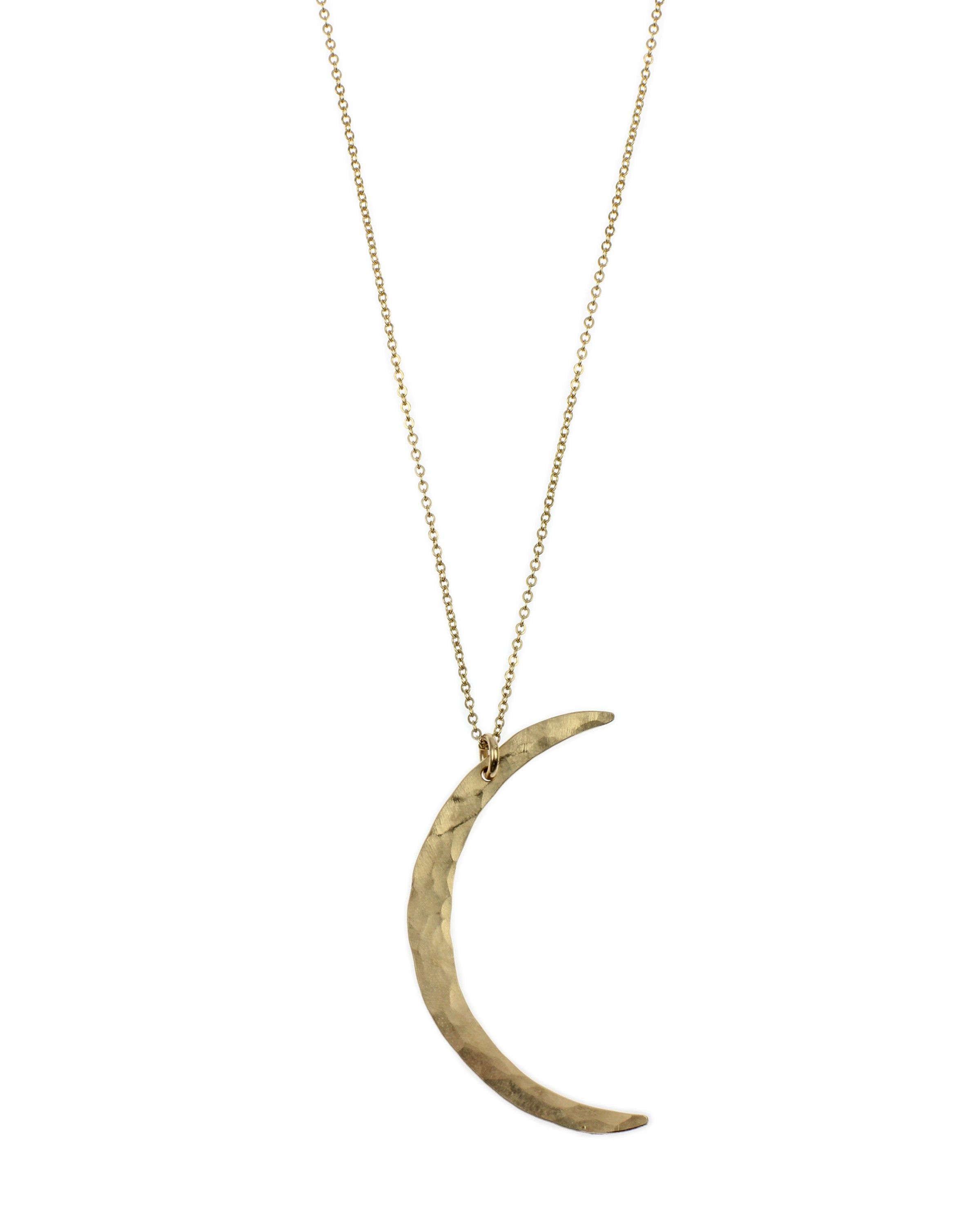 Handmade Moon Necklace | Personalized Gold Jewelry | Thangs ...