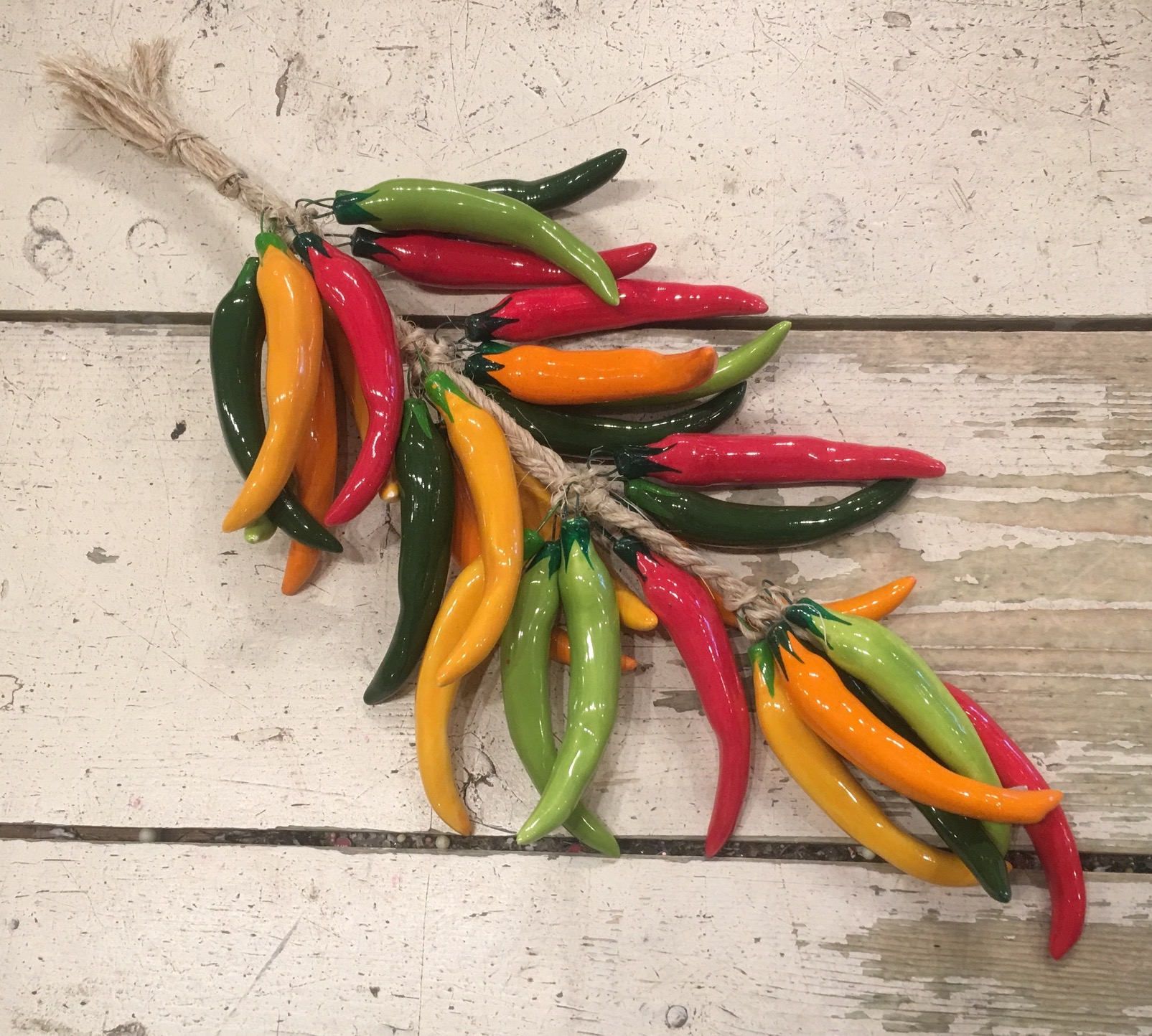 Multi Color Chili Pepper String / Chili Peppers / Hanging Chili ...