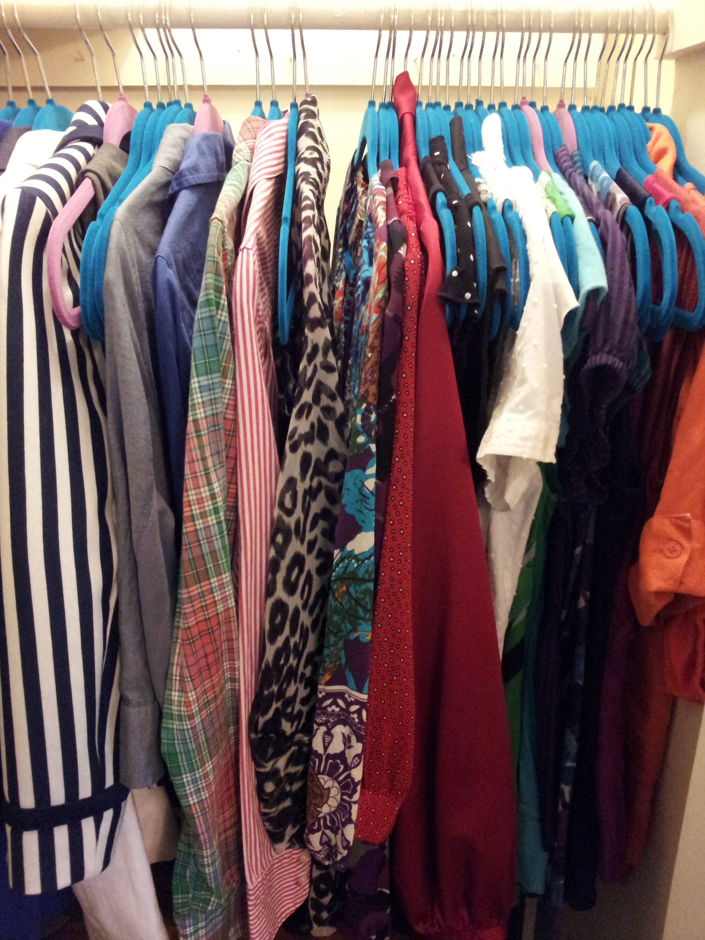 How to Organize A Lot of Clothing in Very Little Closet Space