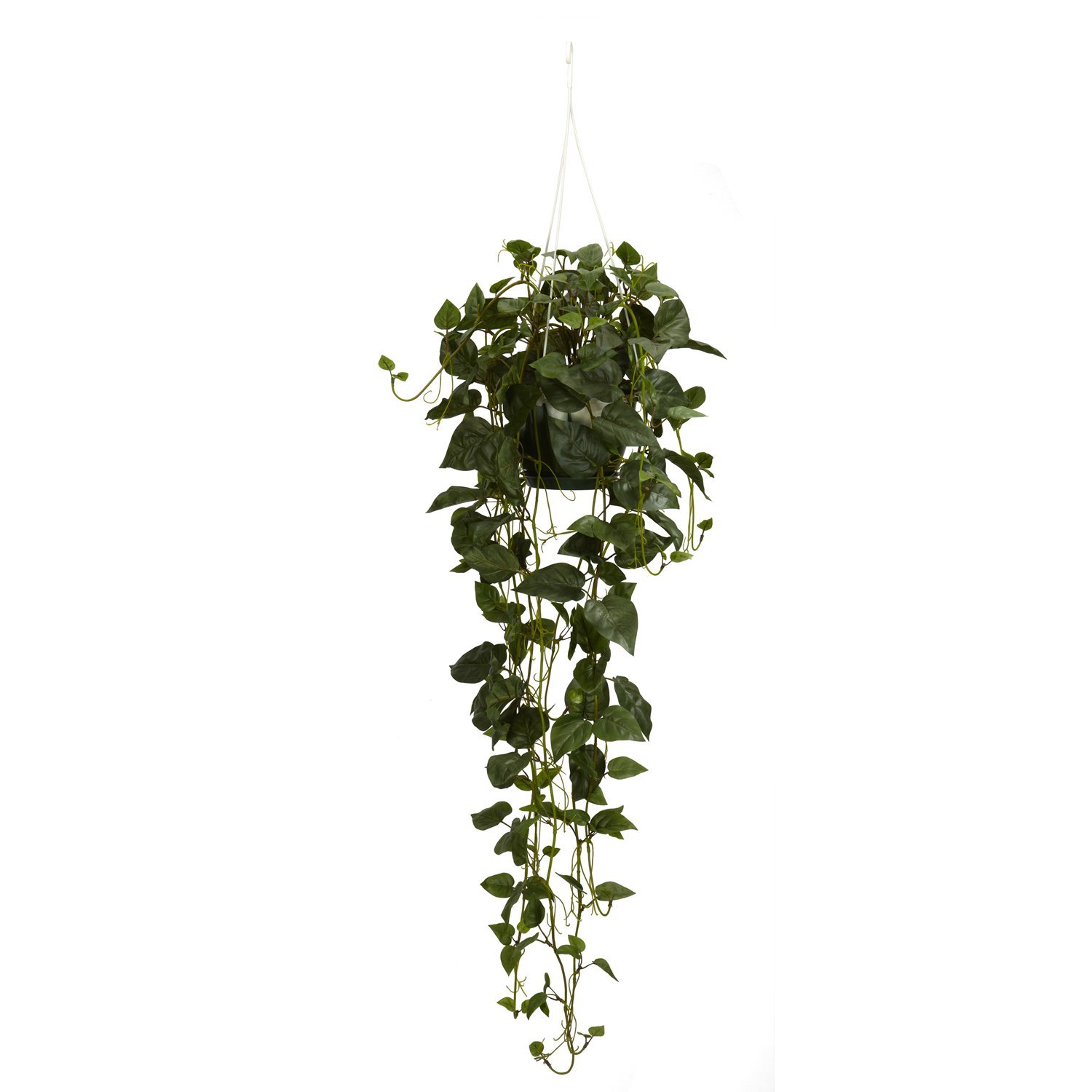 Amazon.com: Nearly Natural 4762 Philodendron Hanging Basket ...