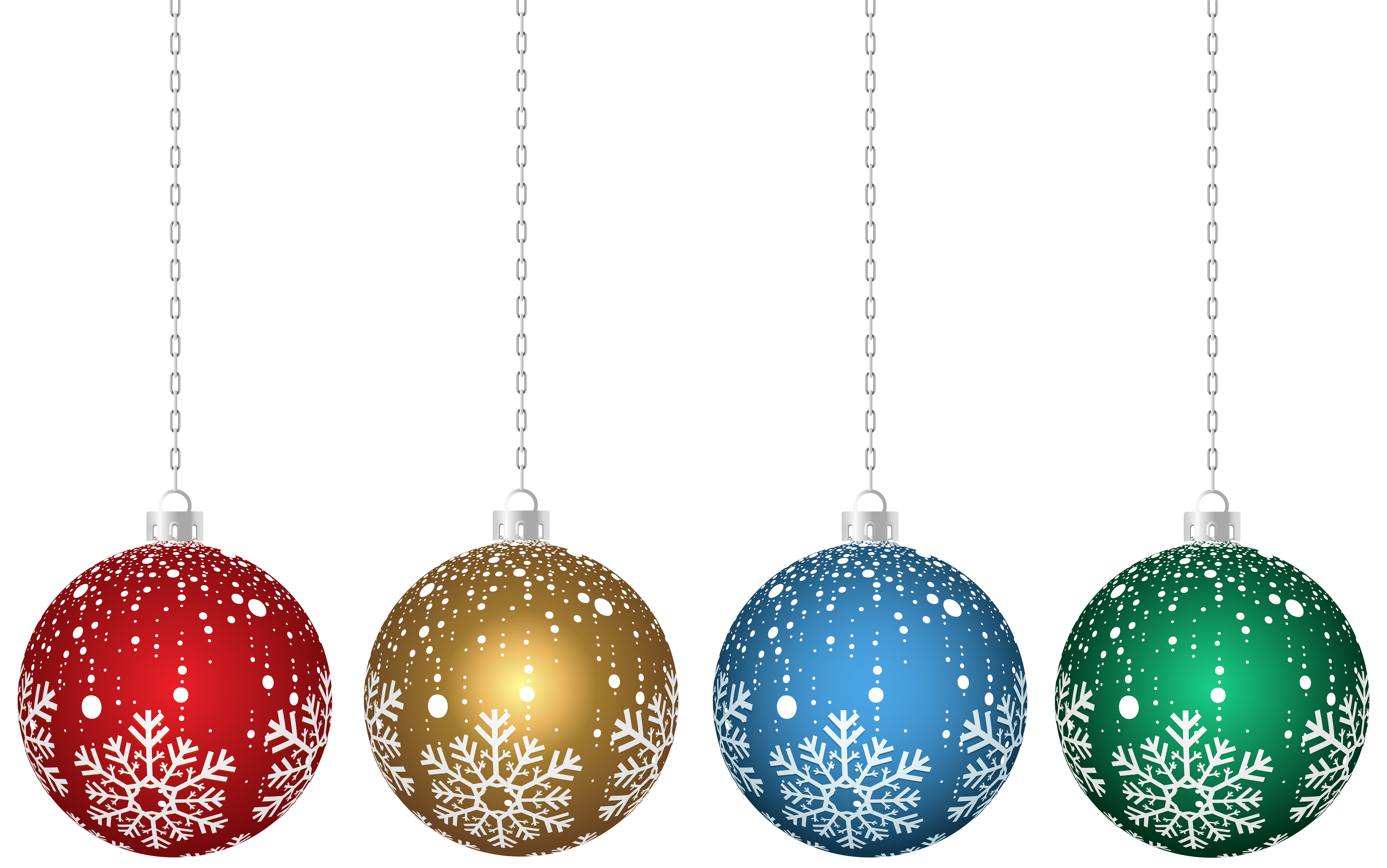 Christmas Hanging Ornaments Transparent Clip Art | Gallery ...