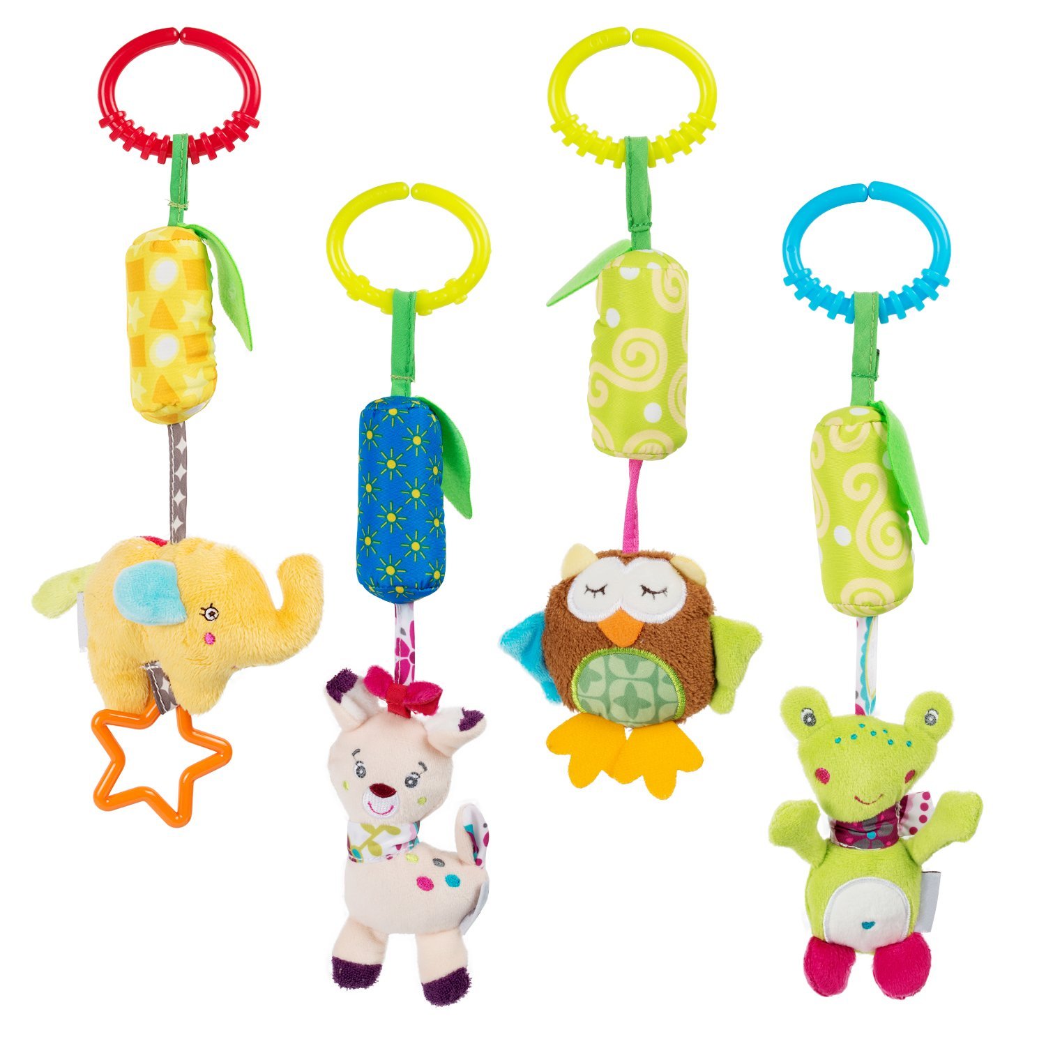 Amazon.com : Tumama Baby Rattle Toys Stroller Hanging Bell Puppet ...