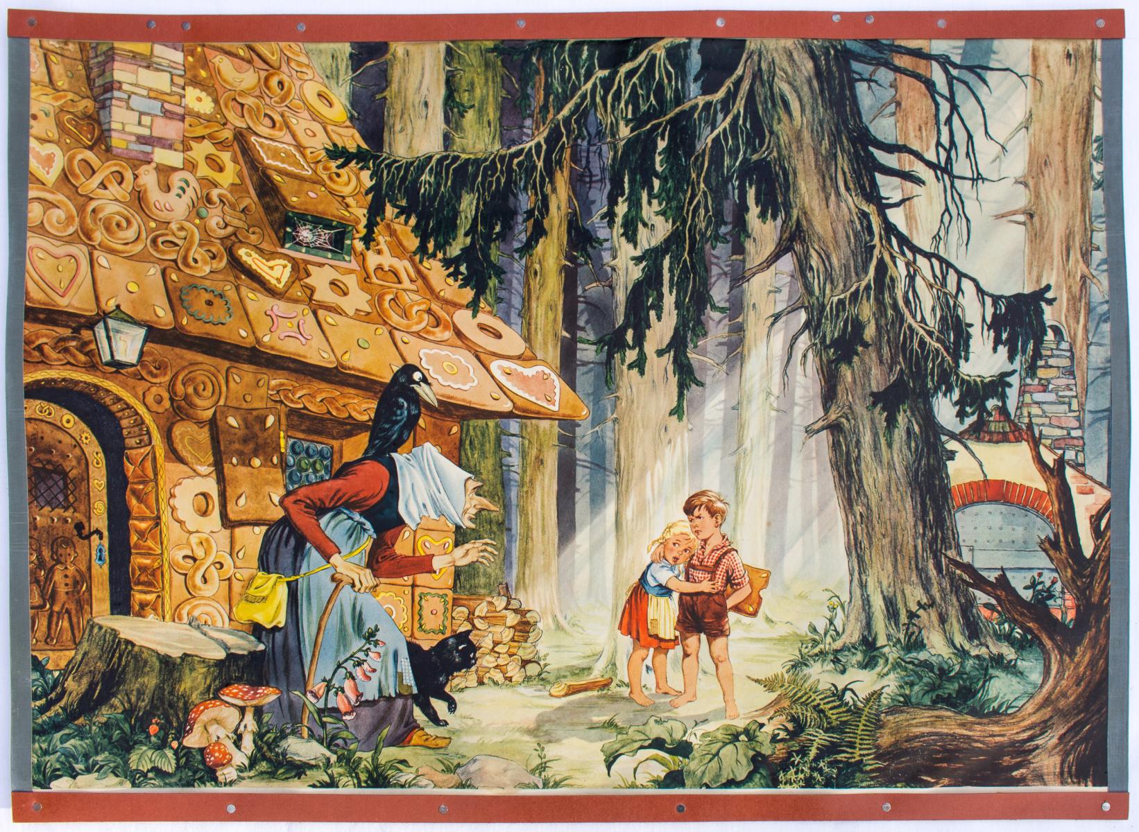 Hansel and Gretel Fairy Tale School Wall Chart, 1931 for sale at Pamono