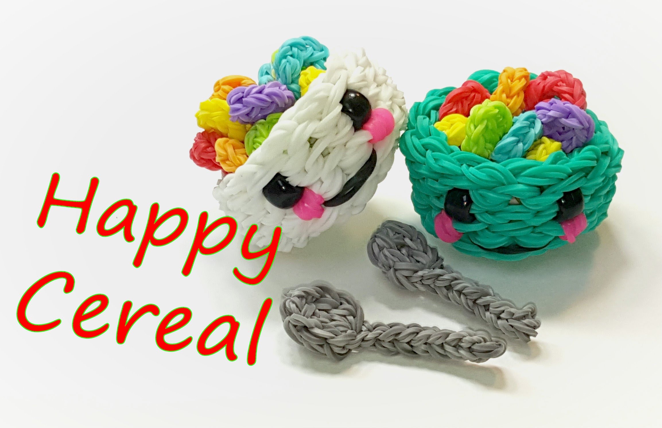 Happy Cereal (in a bowl) Tutorial by feelinspiffy (Rainbow Loom ...