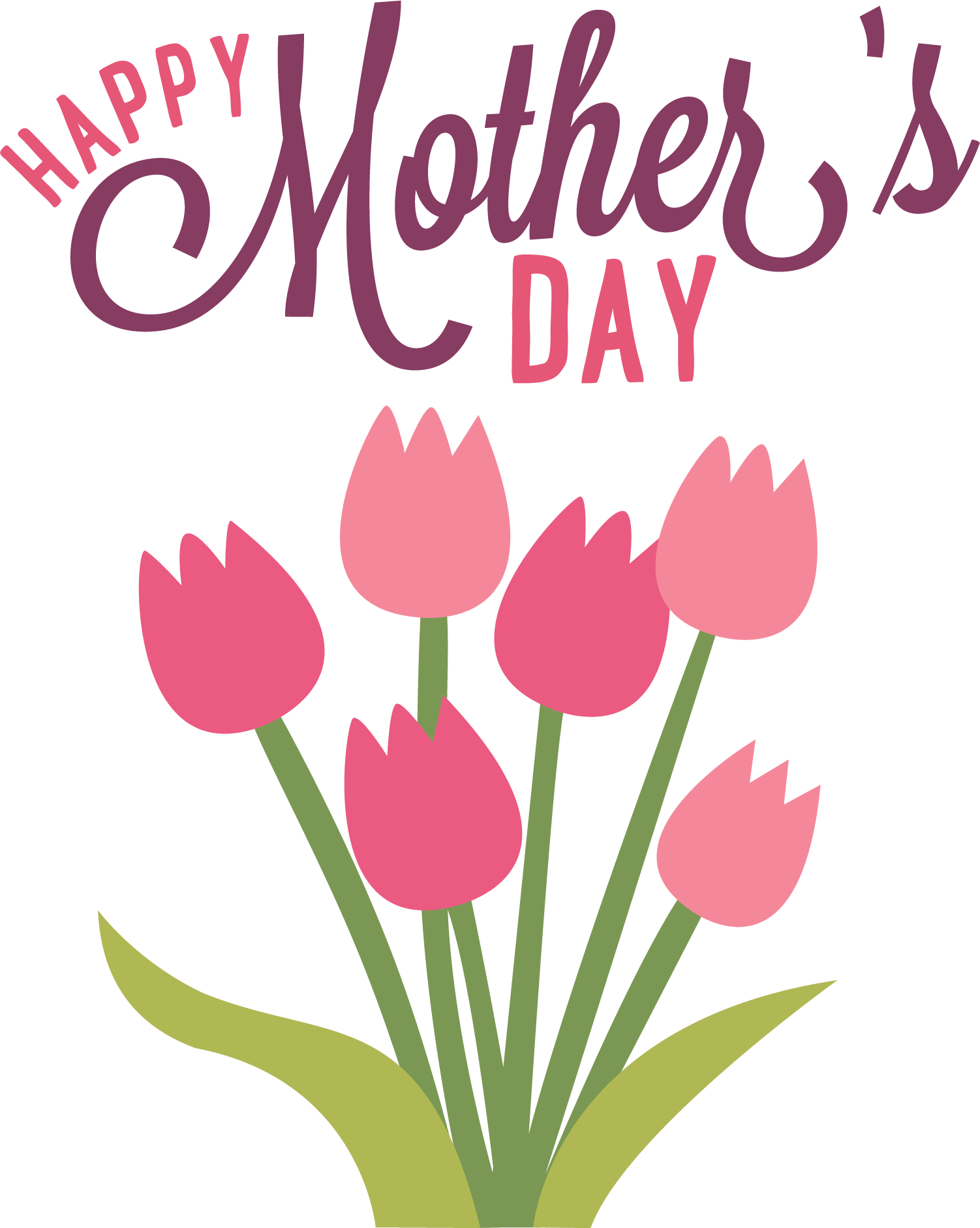 Happy Mothers Day Flowers transparent PNG - StickPNG